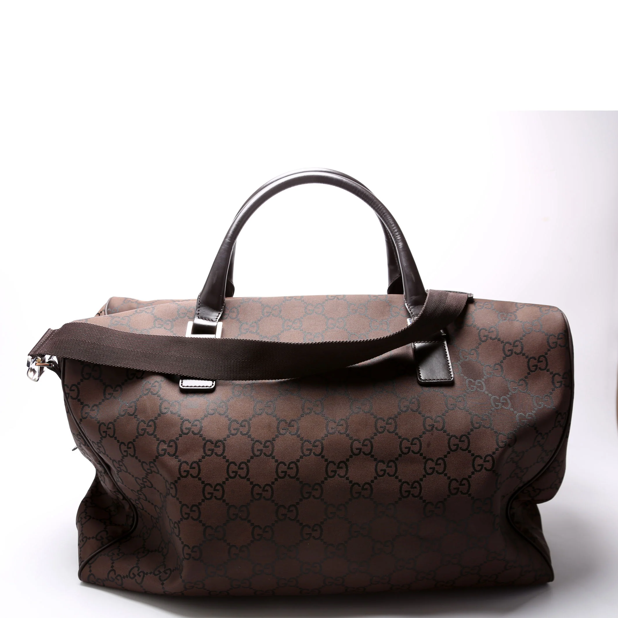 190629 GG Canvas Large Duffle Brown - Image 3
