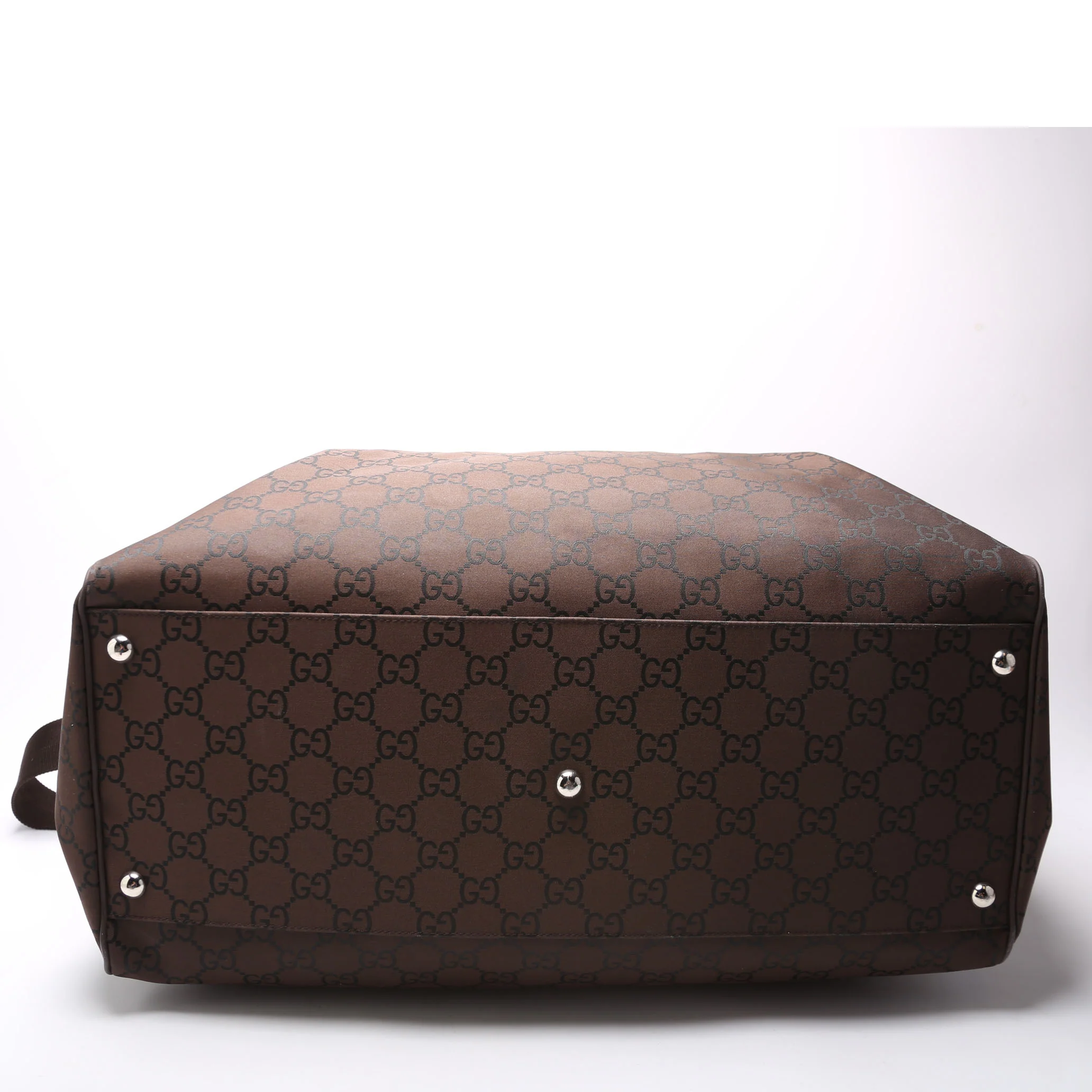 190629 GG Canvas Large Duffle Brown - Image 4