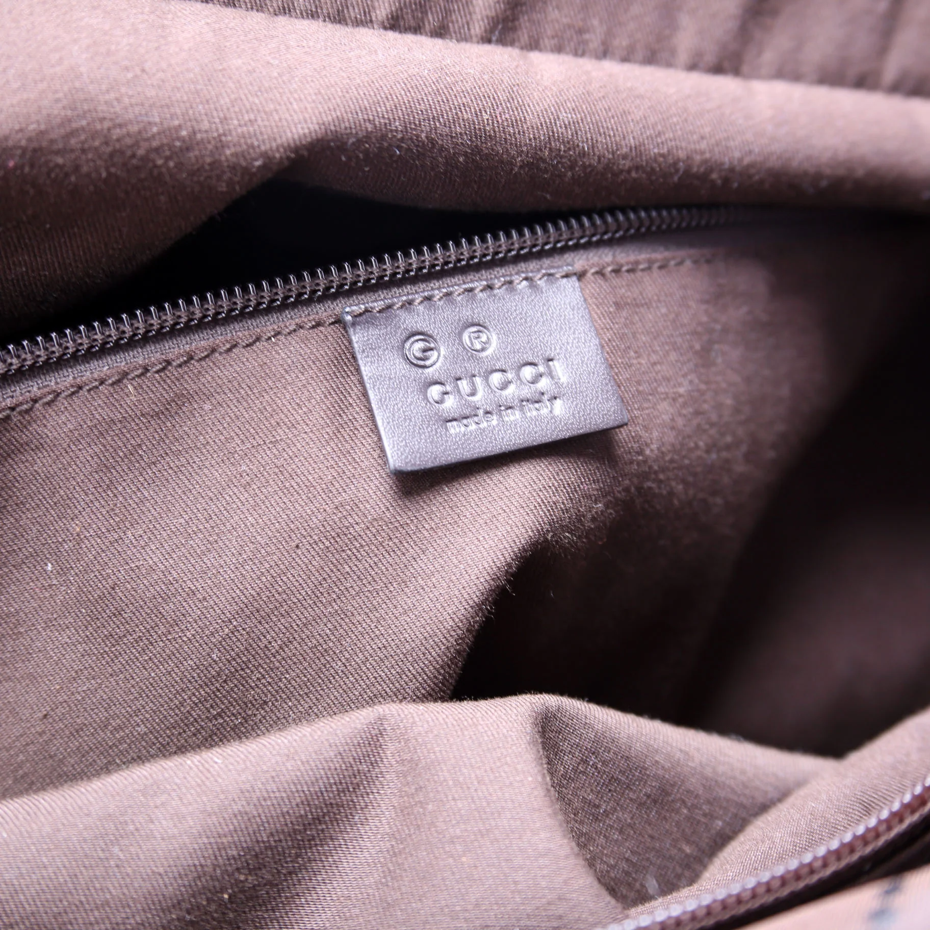 190629 GG Canvas Large Duffle Brown - Image 9