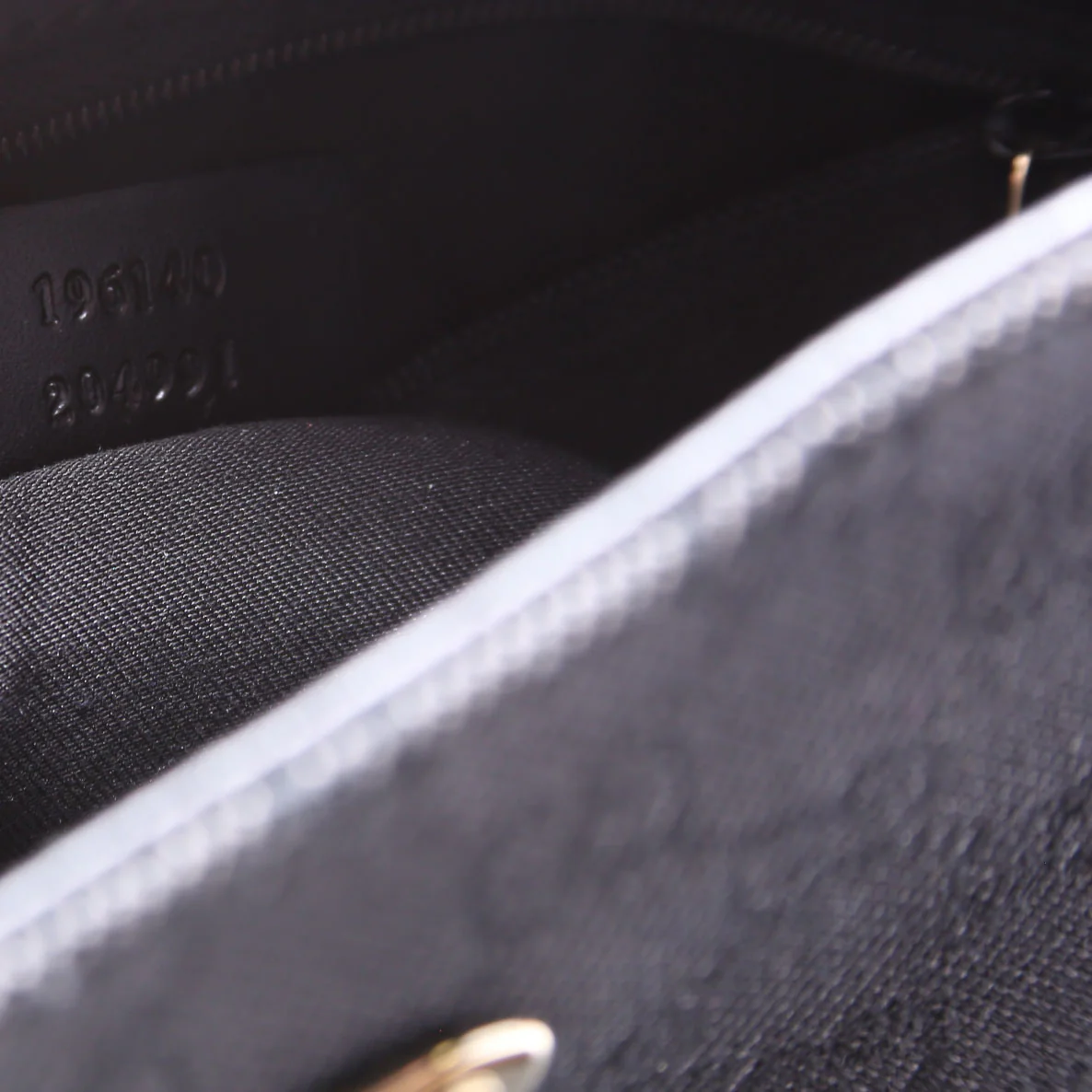 196140 GG Canvas Capri Chain Shoulder Bag Black - Image 9