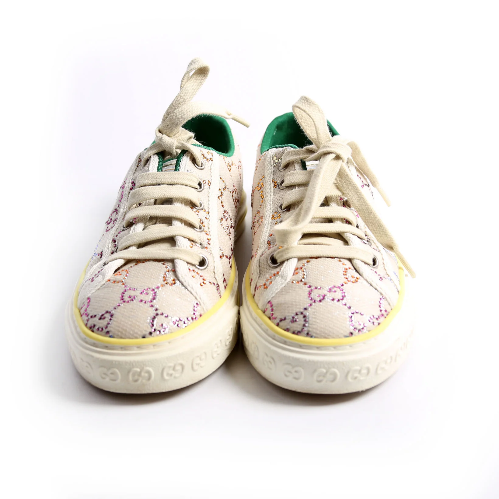 1977 Tennis GG Crystal Sneakers Size 38.5 - Image 2