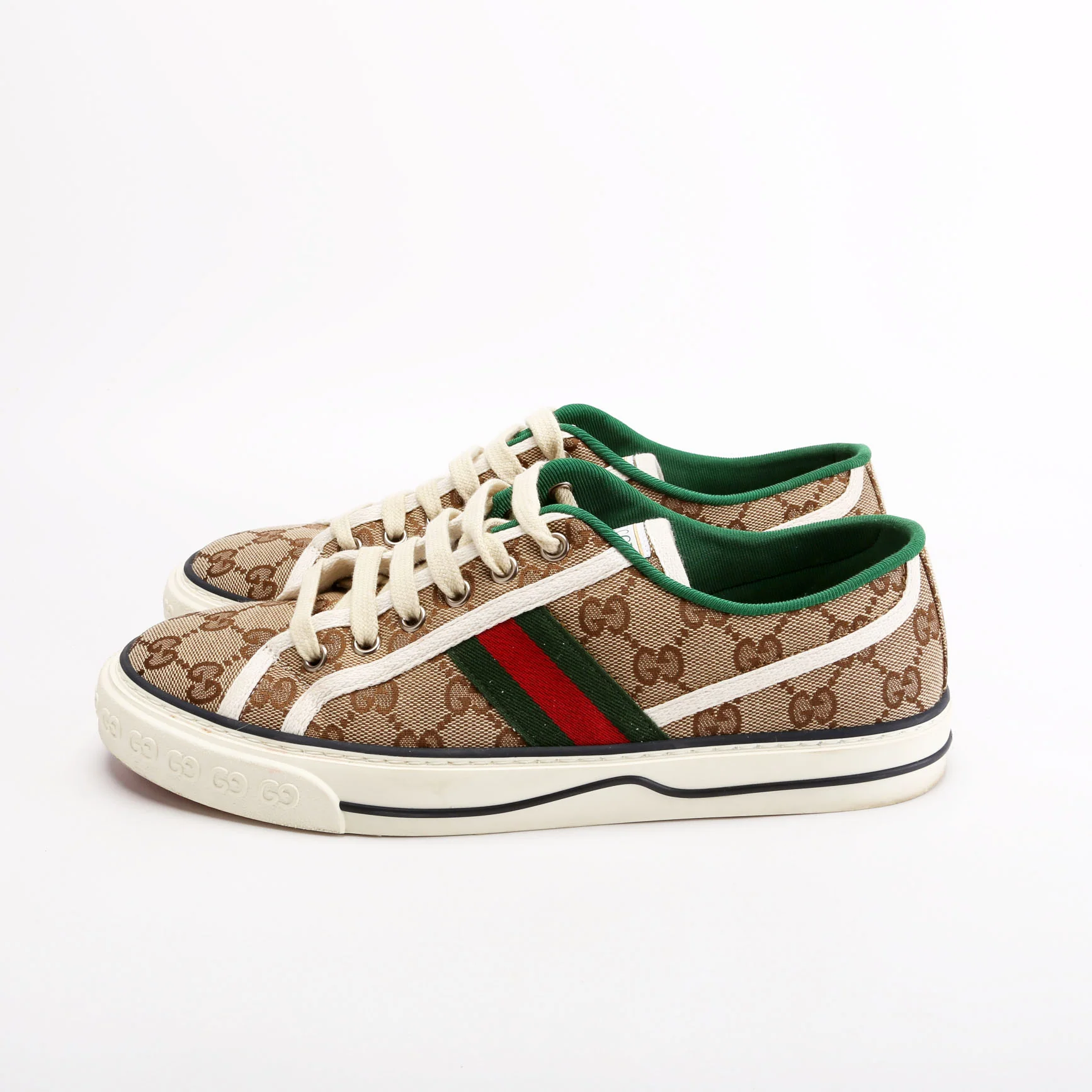 1977 Tennis Sneakers Size 40 Beige/Green - Image 4