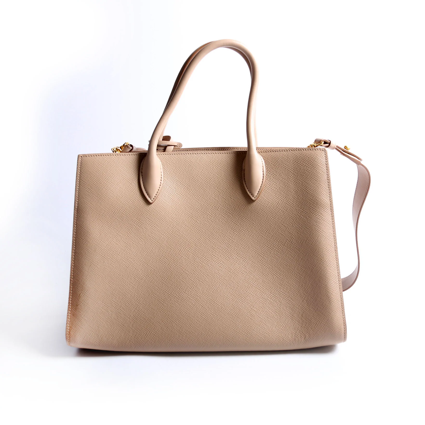 1BA153 Saffiano Cuir/Calfskin Large Tote - Image 2
