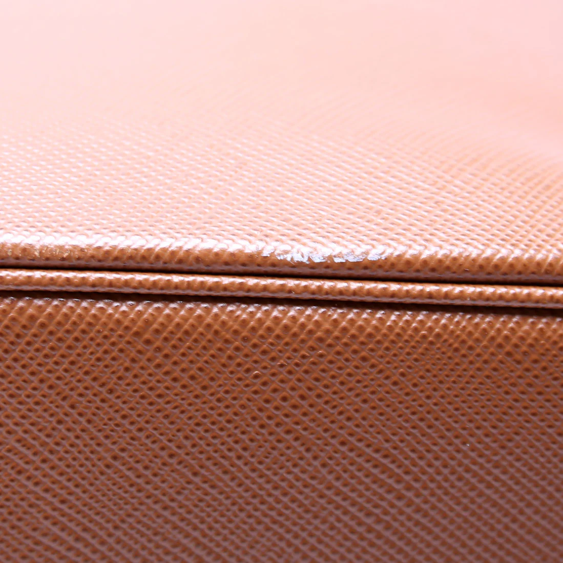 1BA212 Saffiano Cuir Medium Panier Bag Brown - Image 5
