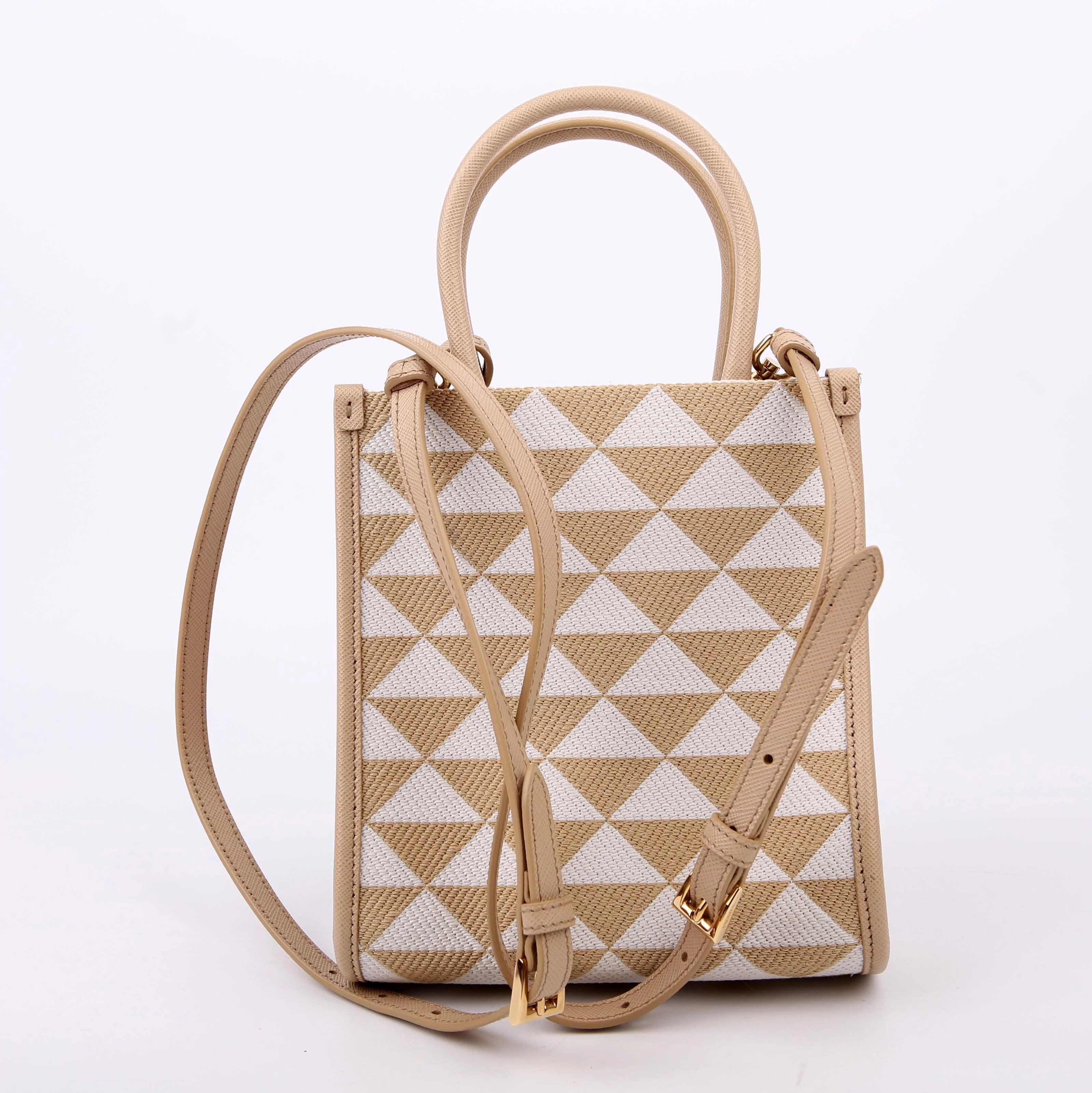 1BA355 Symbole Jacquard Fabric Mini Bag - Image 3