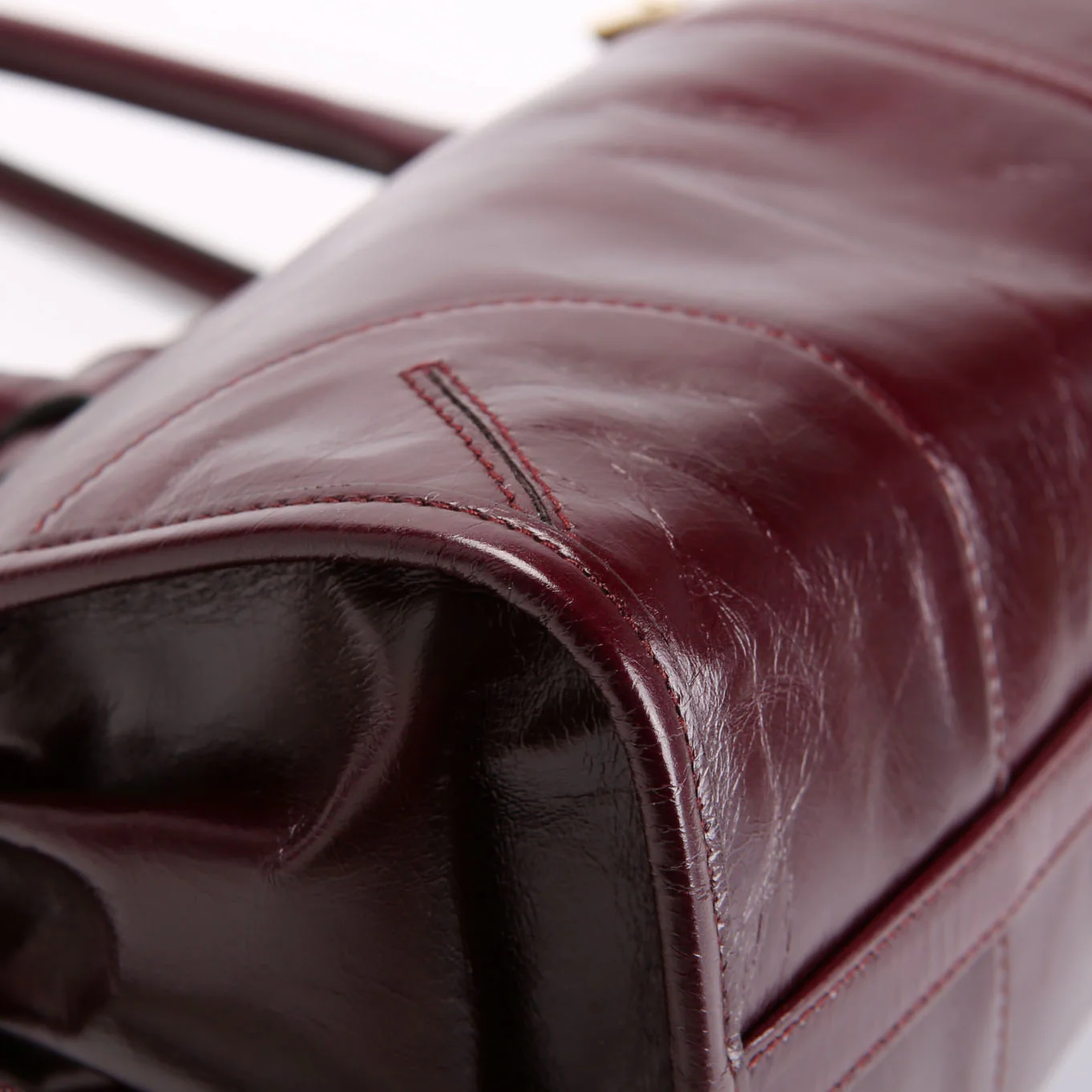 1BA426 Bonnie Medium Calfskin Shoulder Bag Maroon - Image 5