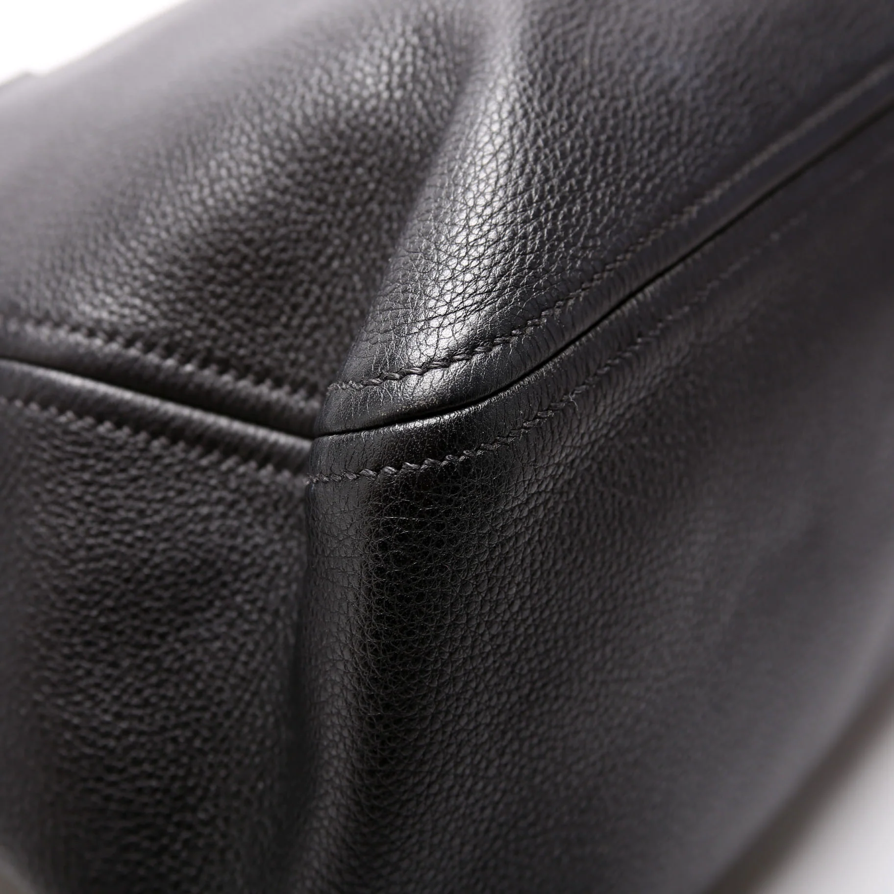 1BB023 Vitello Daino Phenix Boston Bag Black - Image 5