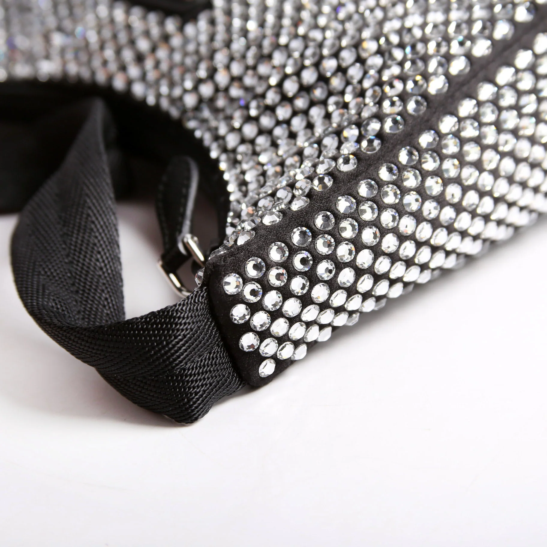 1BC515 Satin Crystal Re-Edition 2000 Mini Bag - Image 9