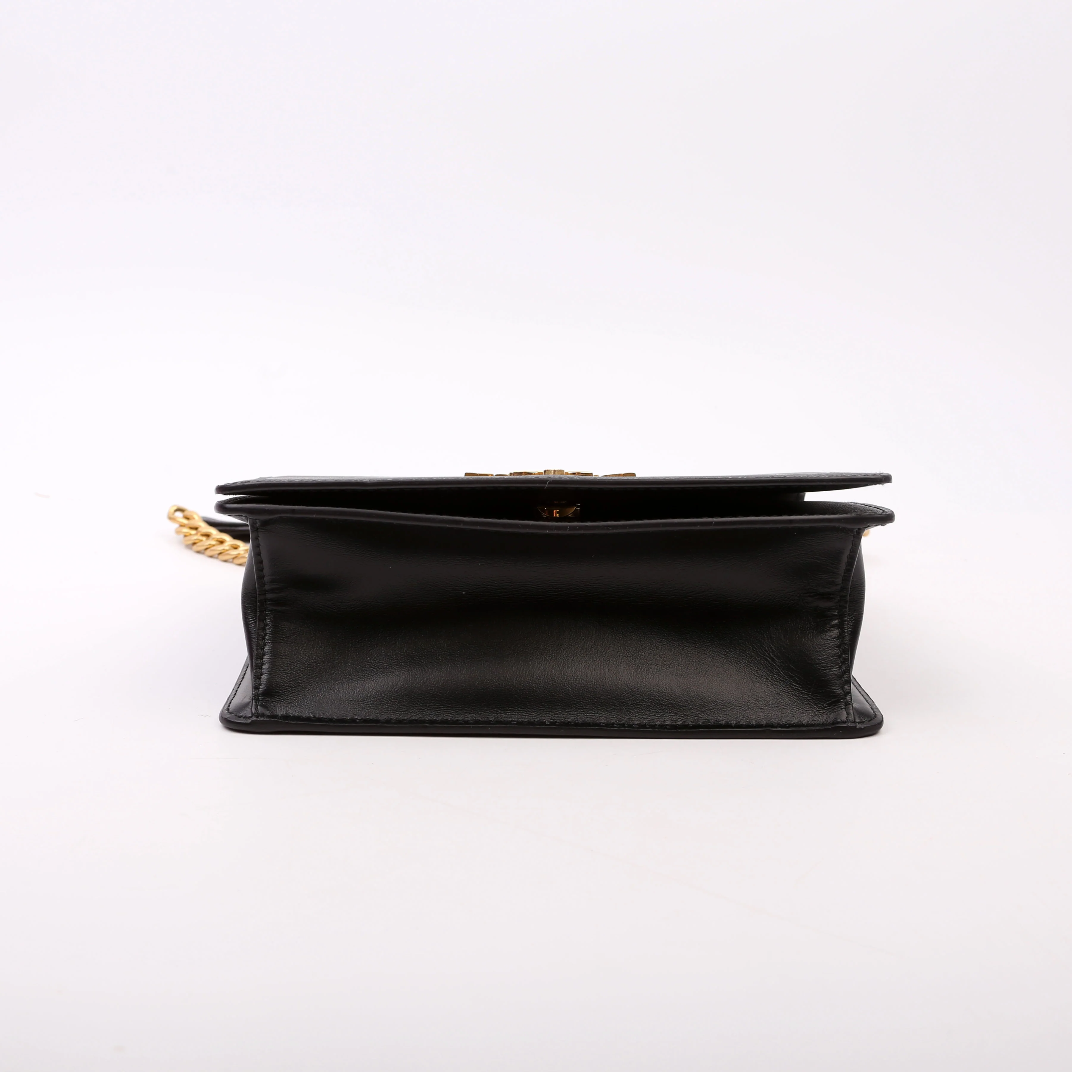 1BD133 Saffiano Chain Crossbody Black - Image 4