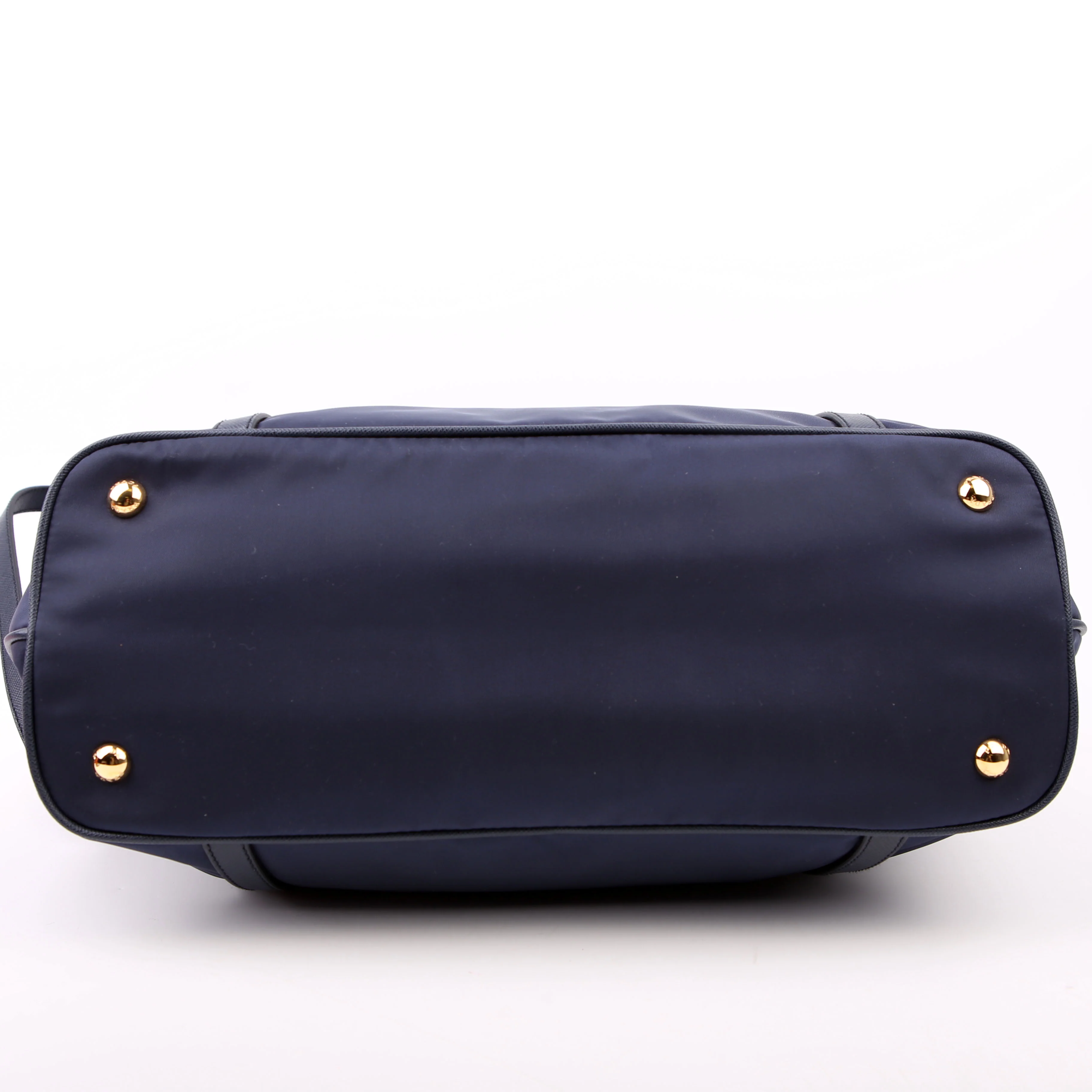 1BG253 Nylon Shopping Tote Blue - Image 4