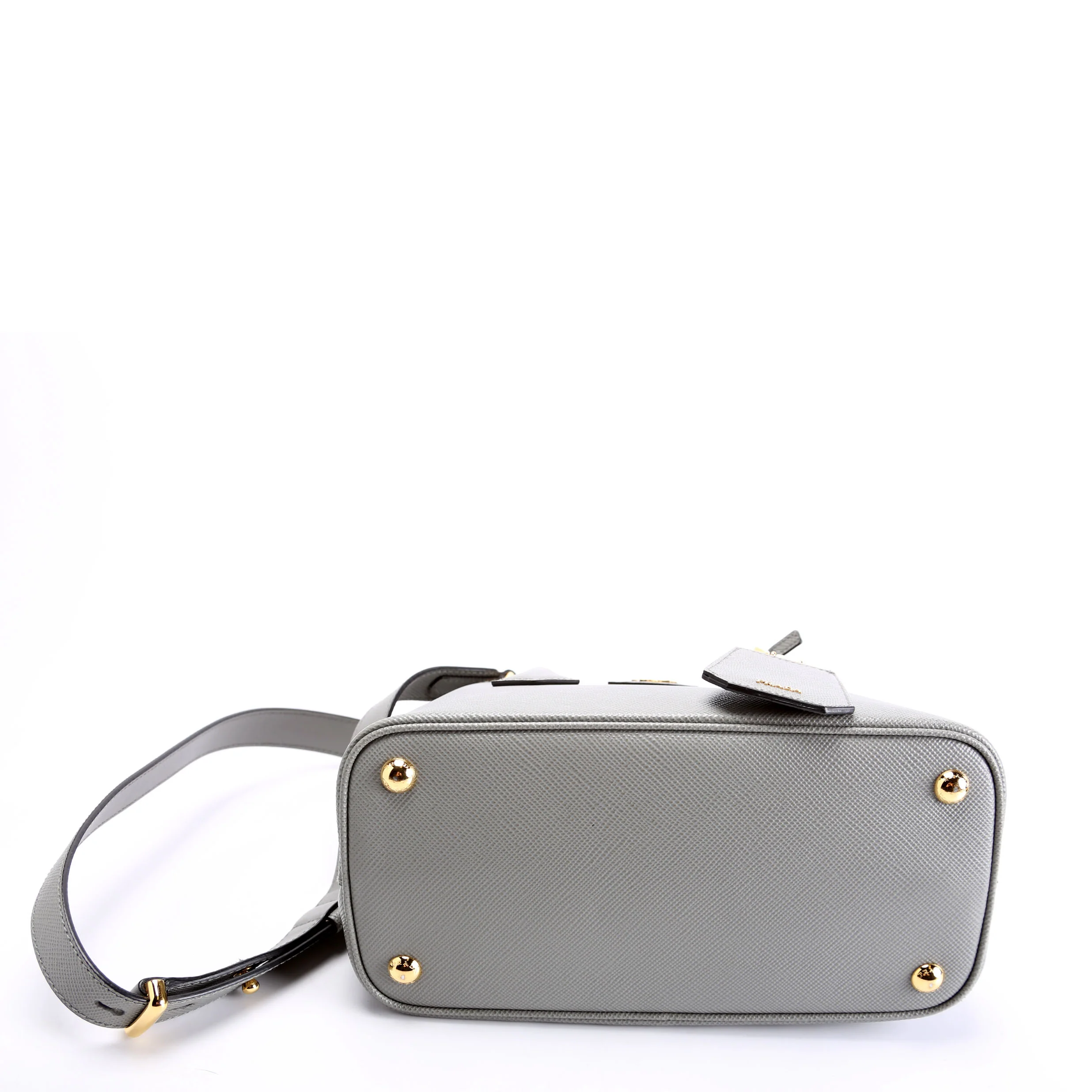 1BG443 Small Double Saffiano Grey - Image 4