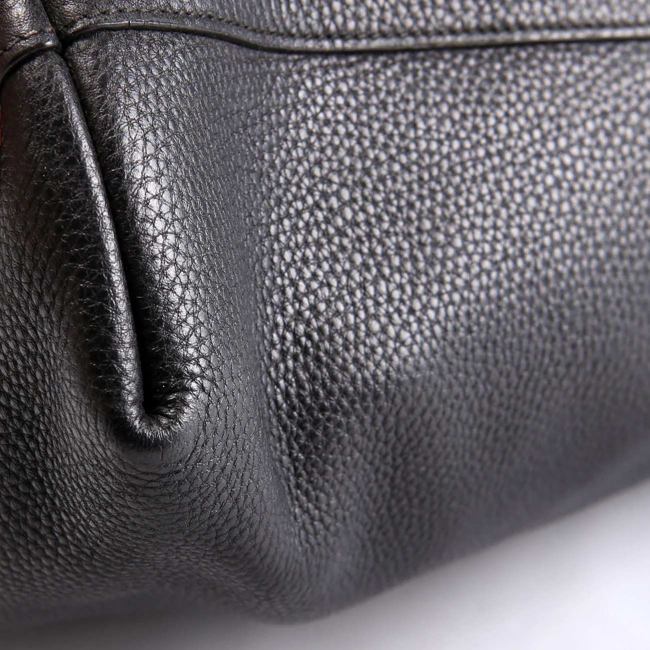 1BG865 Vitello Phenix Shopper Tote Black - Image 10
