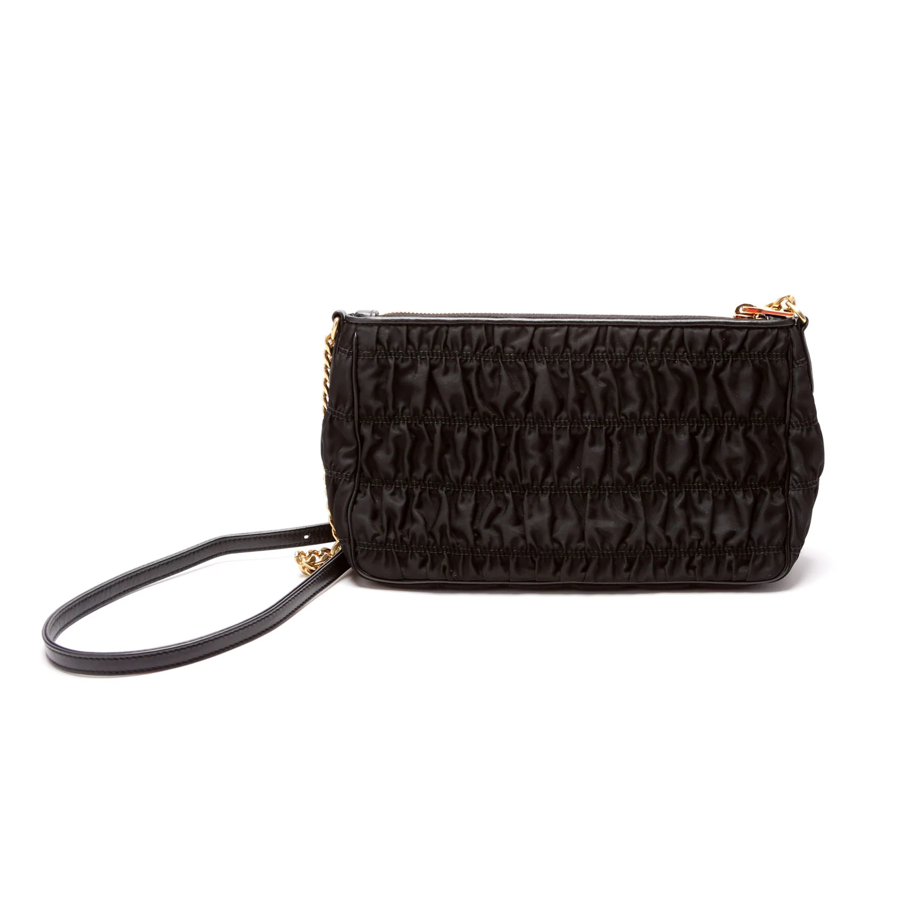 1BH152 Tessuto Nylon Gaufre Crossbody Black - Image 2