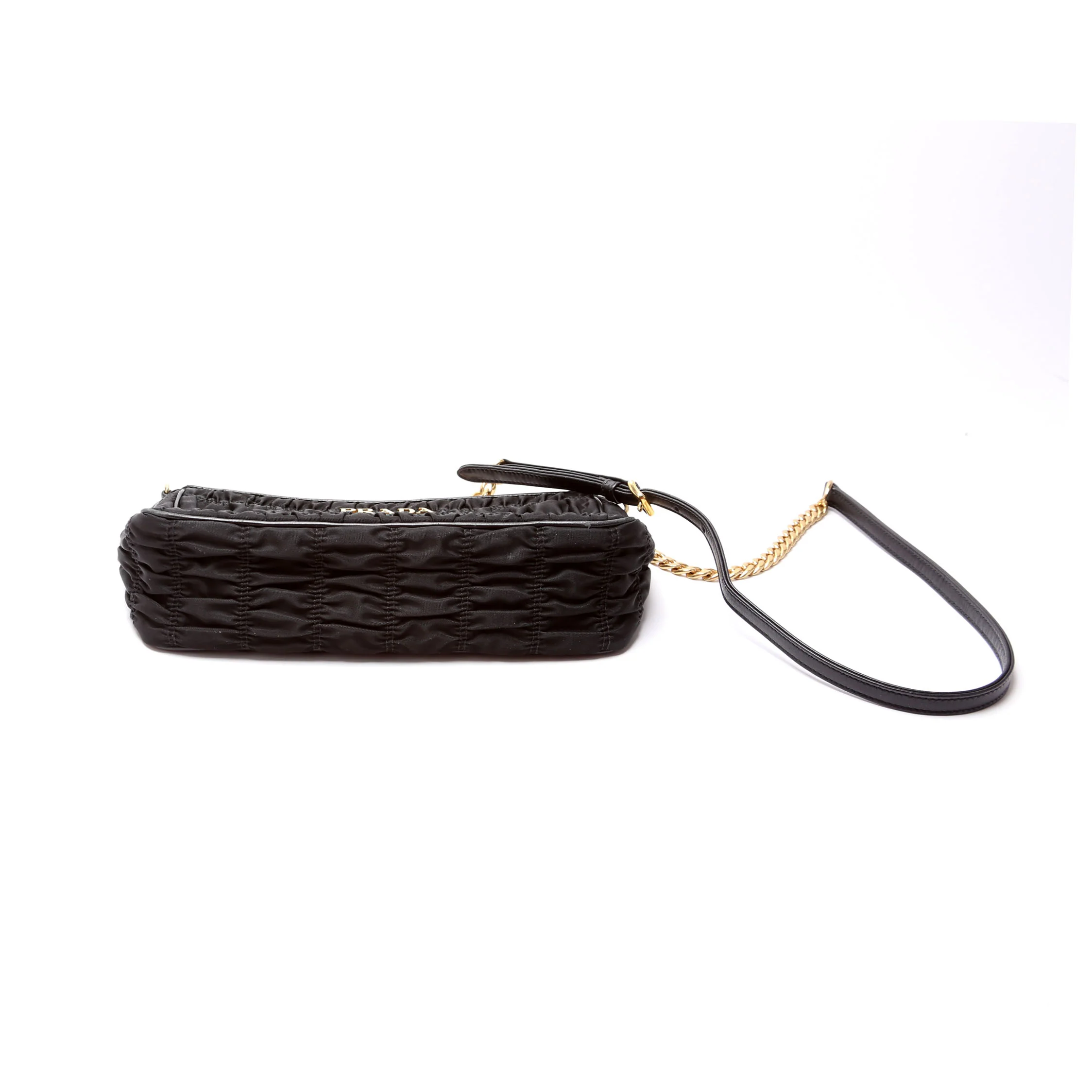 1BH152 Tessuto Nylon Gaufre Crossbody Black - Image 3