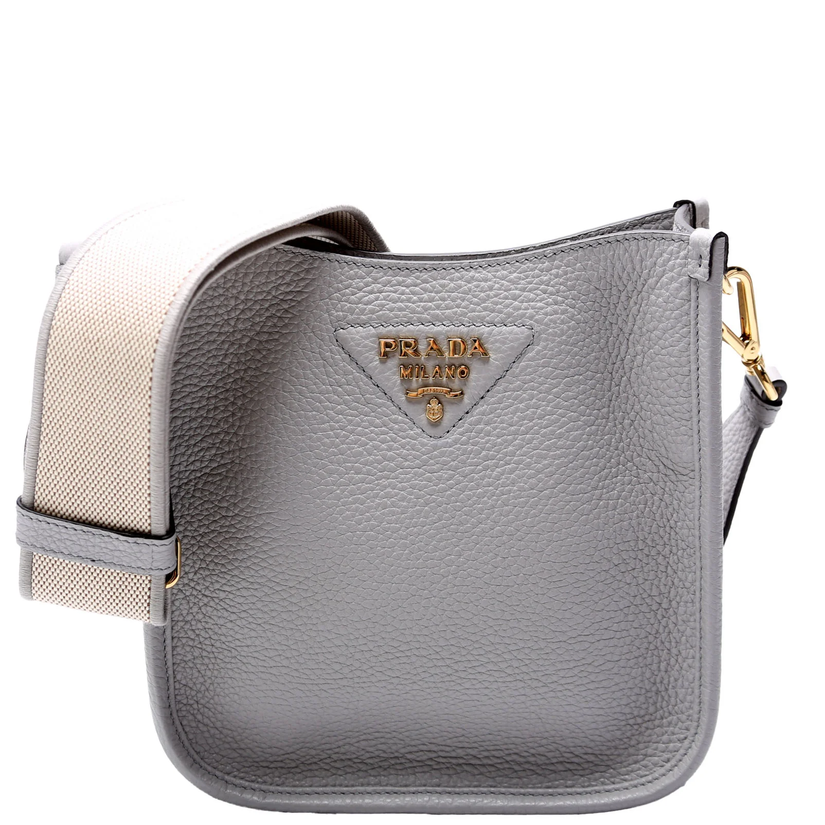 1BH191 Leather Mini Shoulder Bag Grey