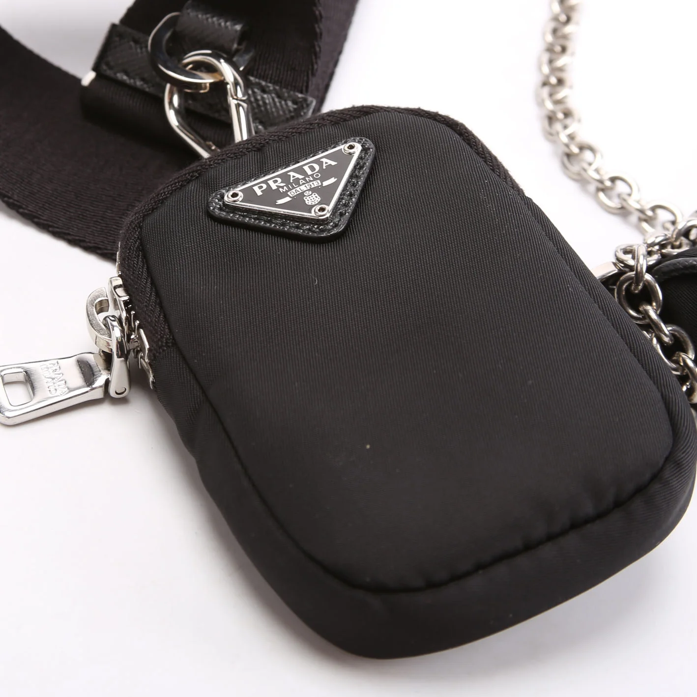 1BH204 Nylon Re-Edition 2005 Shoulder Bag Black - Image 8