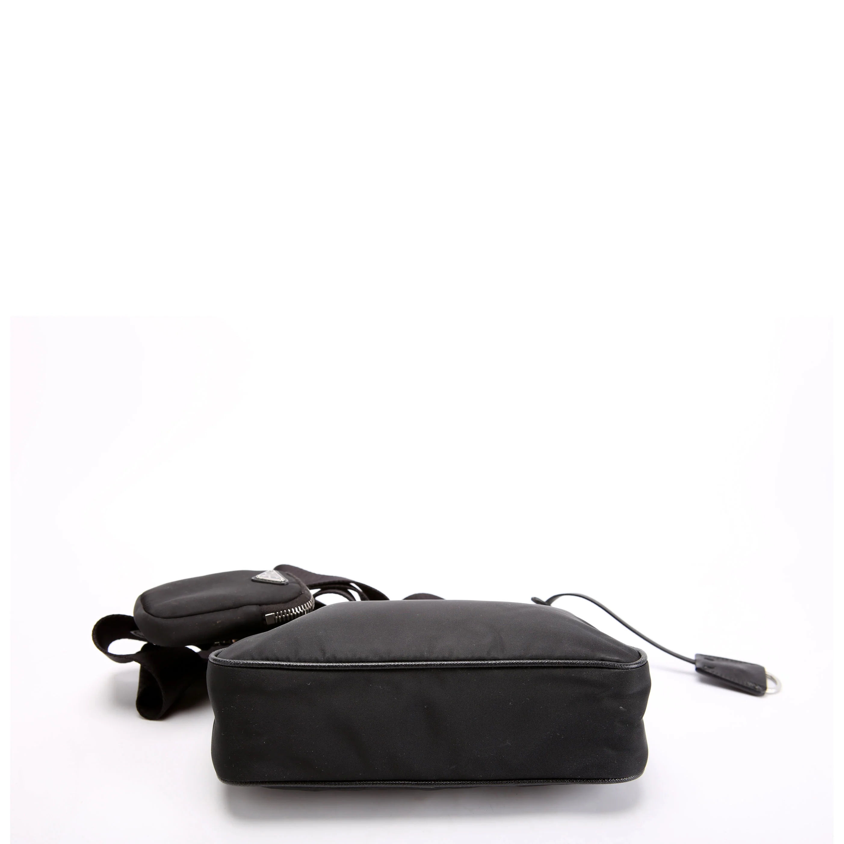 1BH204 Nylon Re-Edition 2005 Shoulder Bag Black/Silver - Image 4