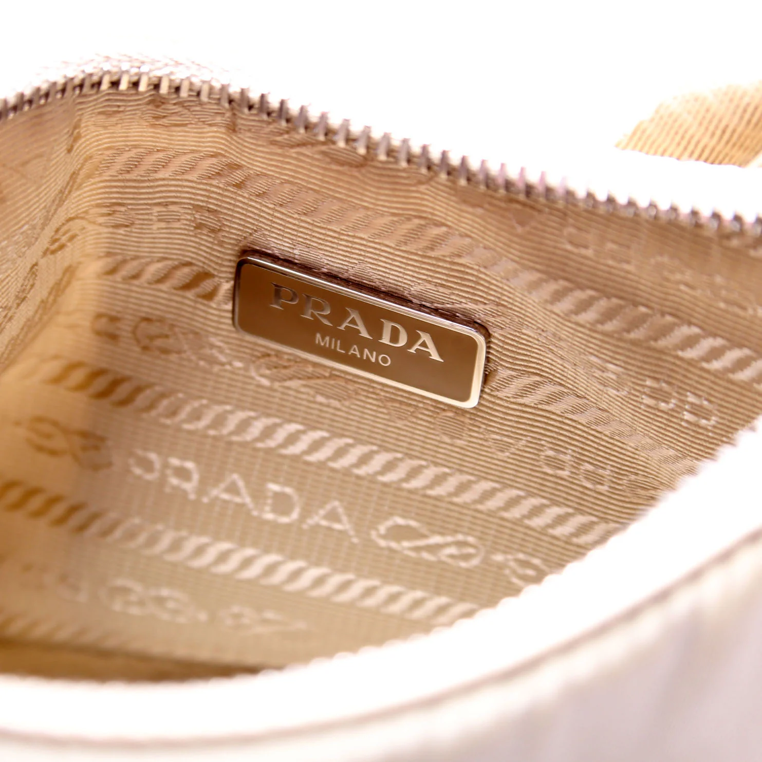 1BH204 Nylon Re-Edition 2005 Shoulder Bag Sand - Image 10