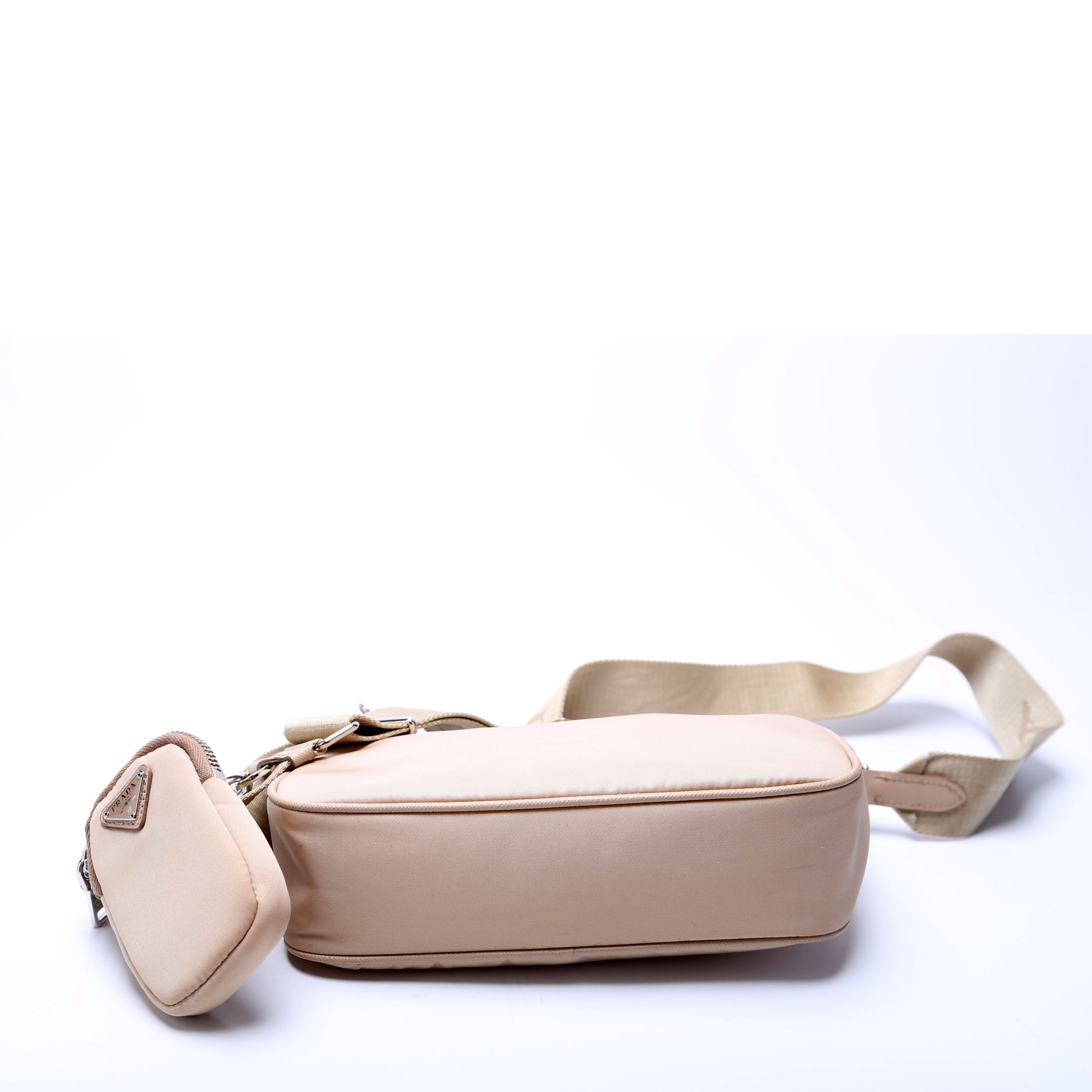1BH204 Nylon Re-Edition 2005 Shoulder Bag Tan - Image 4