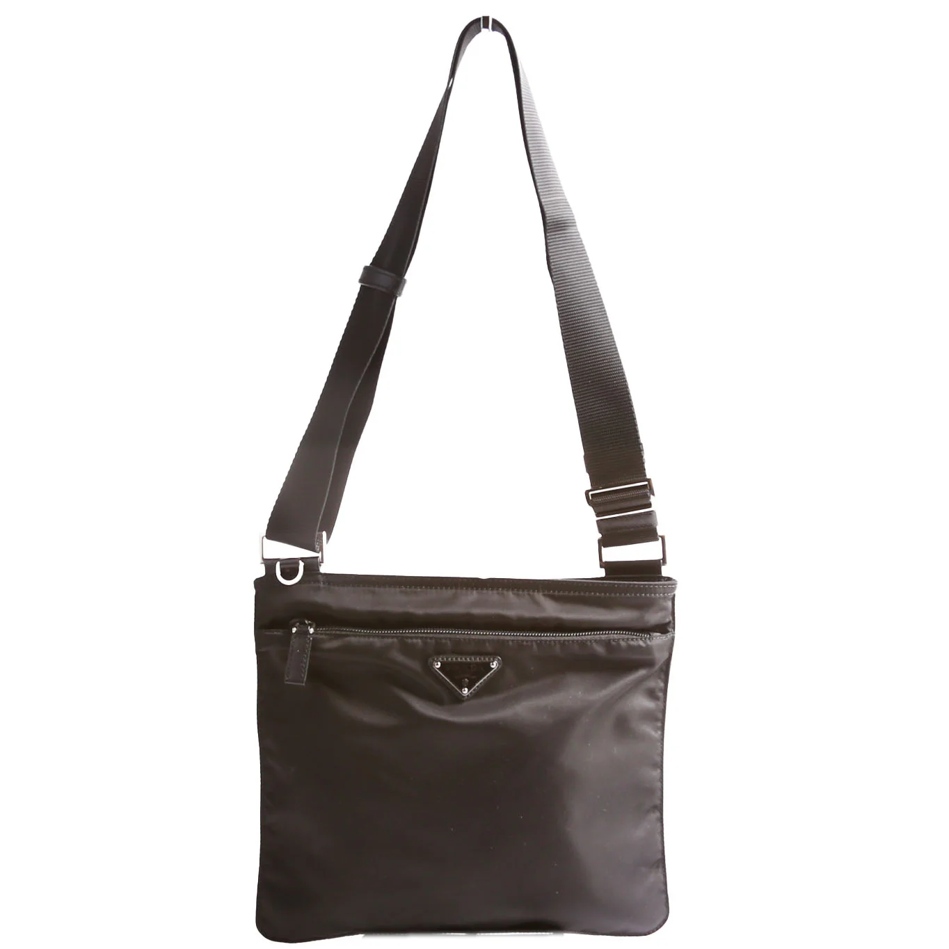 1BH978 Re-nylon/Saffiano Shoulder Bag Black