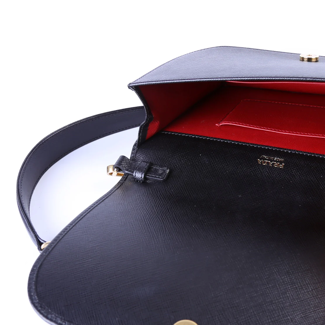 1BP013 Saffiano Lux Flap Crossbody - Image 10