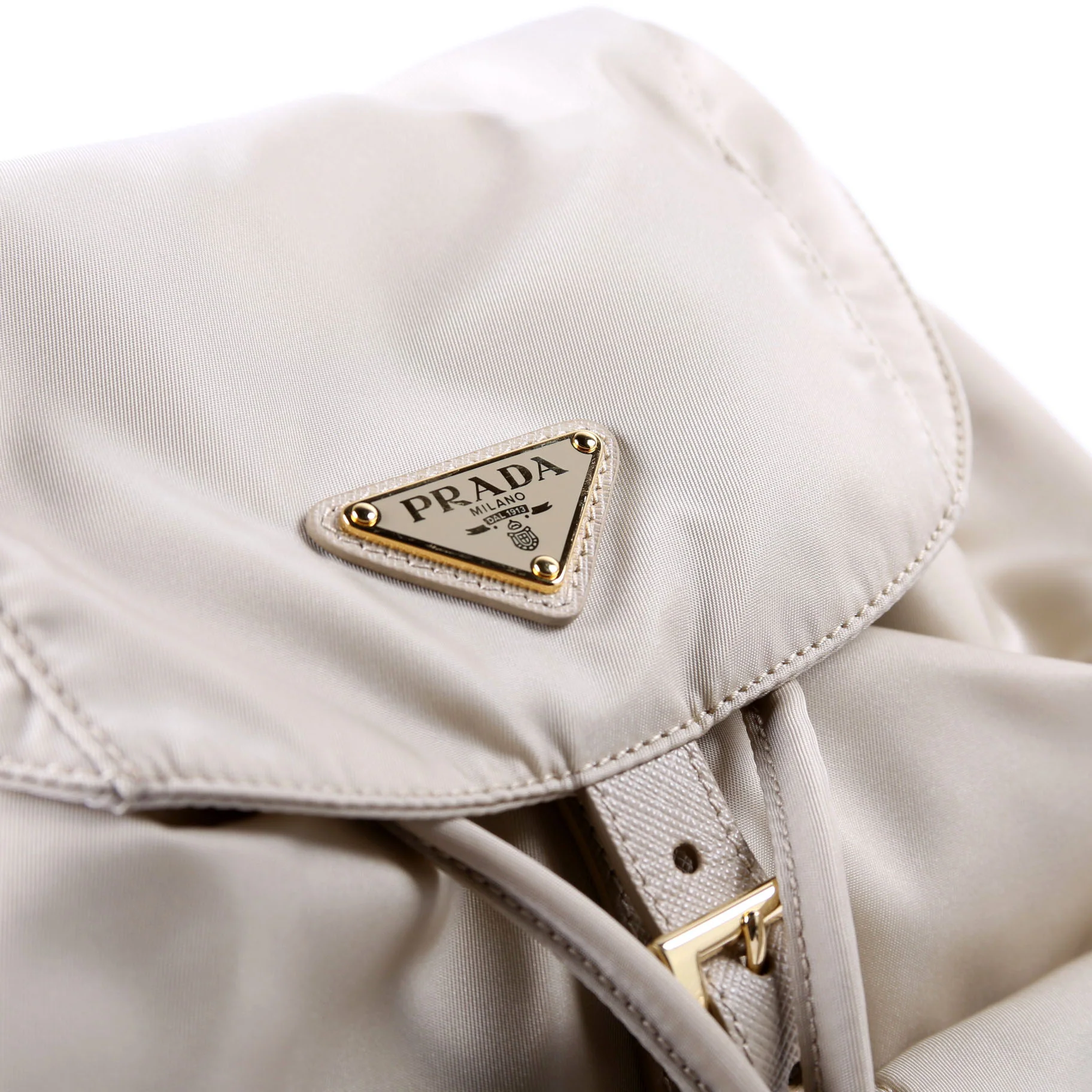 1BZ677 Re-Edition 1978 Re-Nylon Backpack Small Beige - Image 5