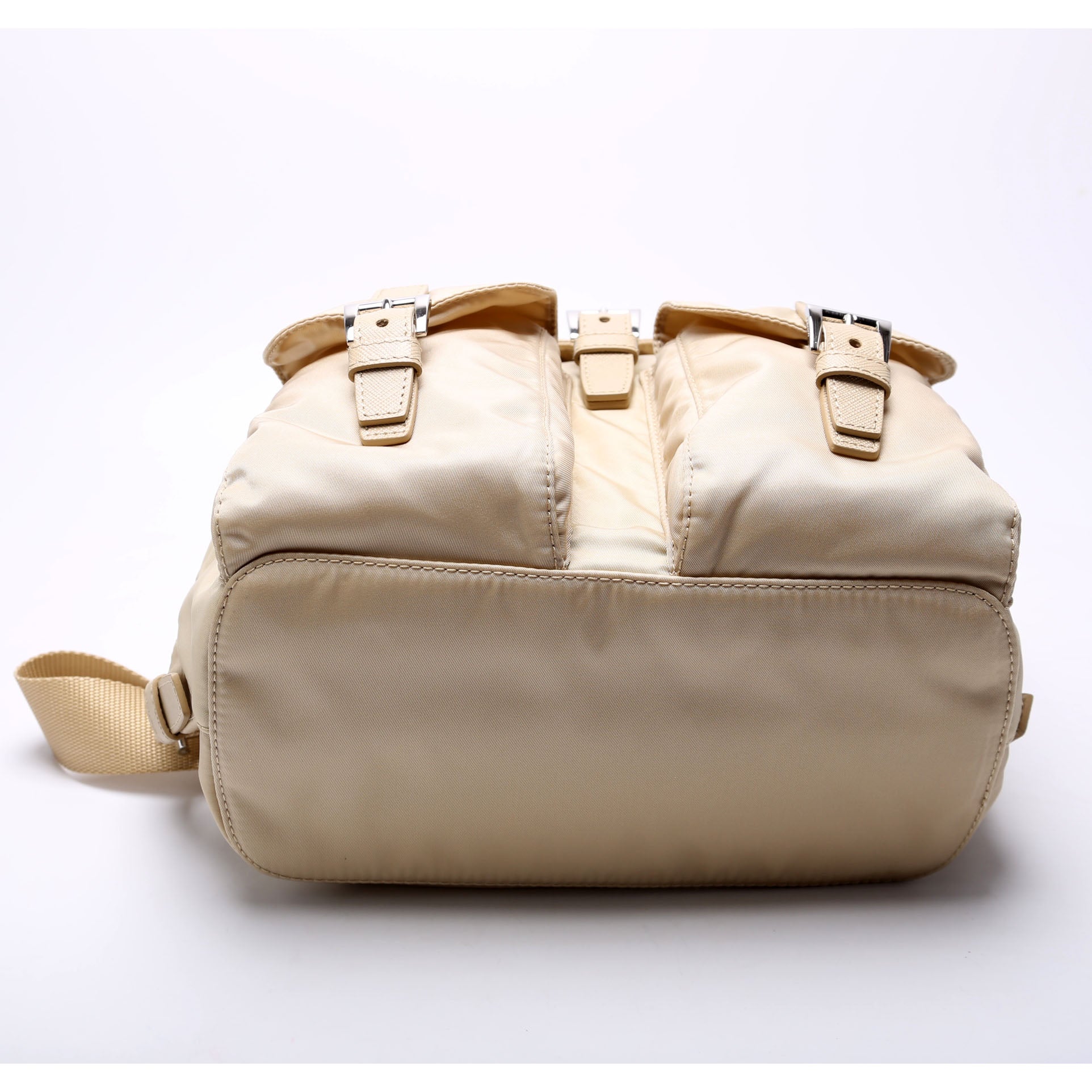 1BZ677 Re-Nylon Backpack Small Tan - Image 4