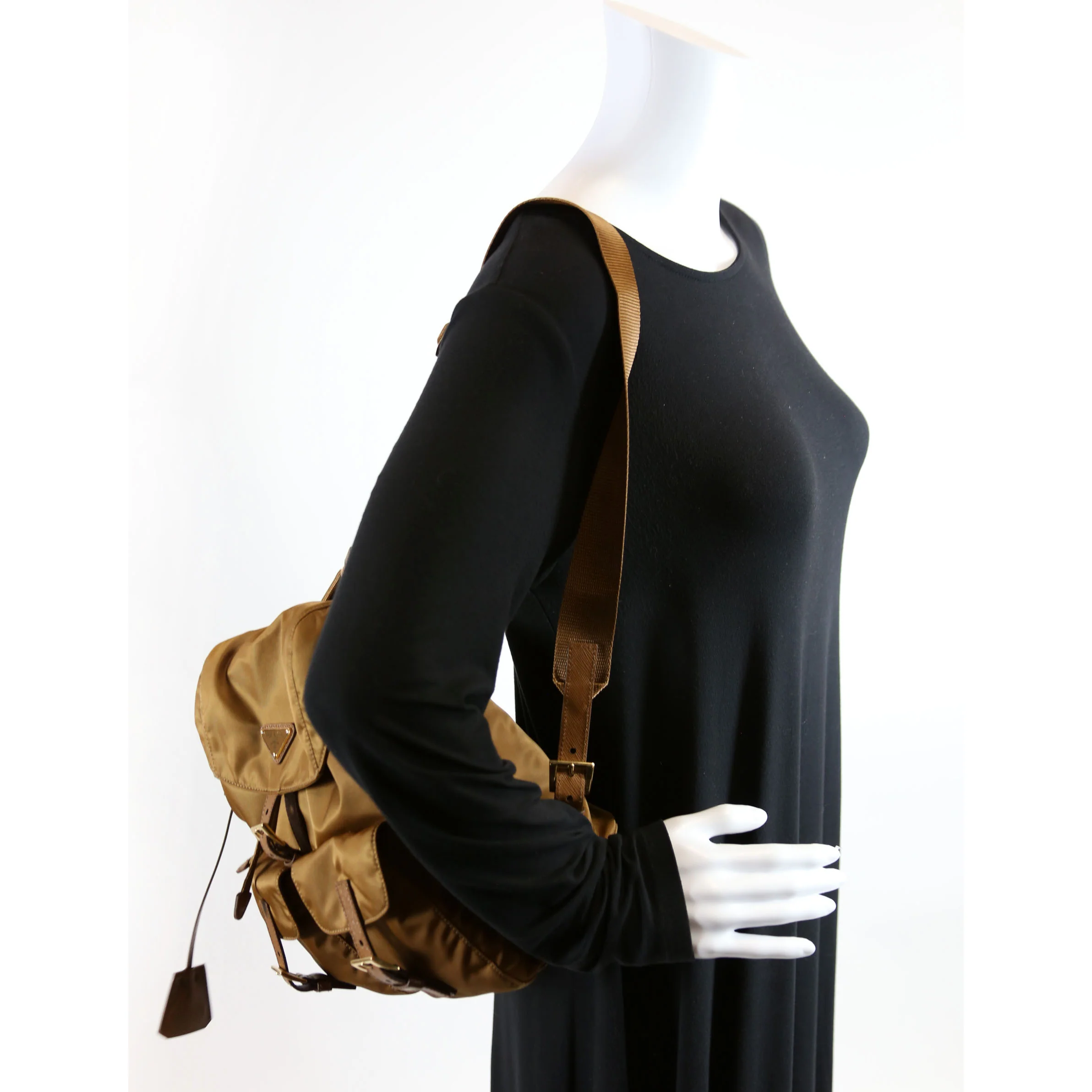1BZ6YY Re-Edition 1978 Re-Nylon Backpack Small Brown - Image 10