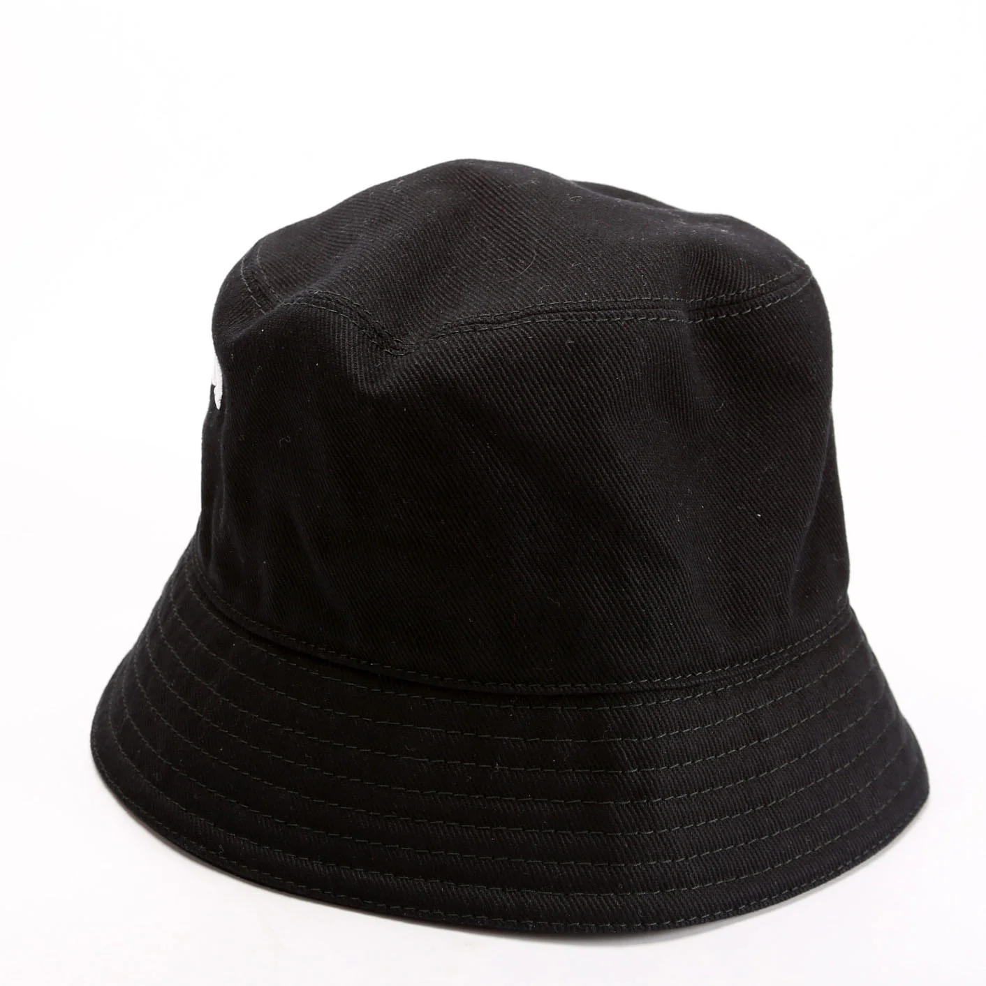 1HC137 Canvas Large Logo Bucket Size Small Black - Image 3