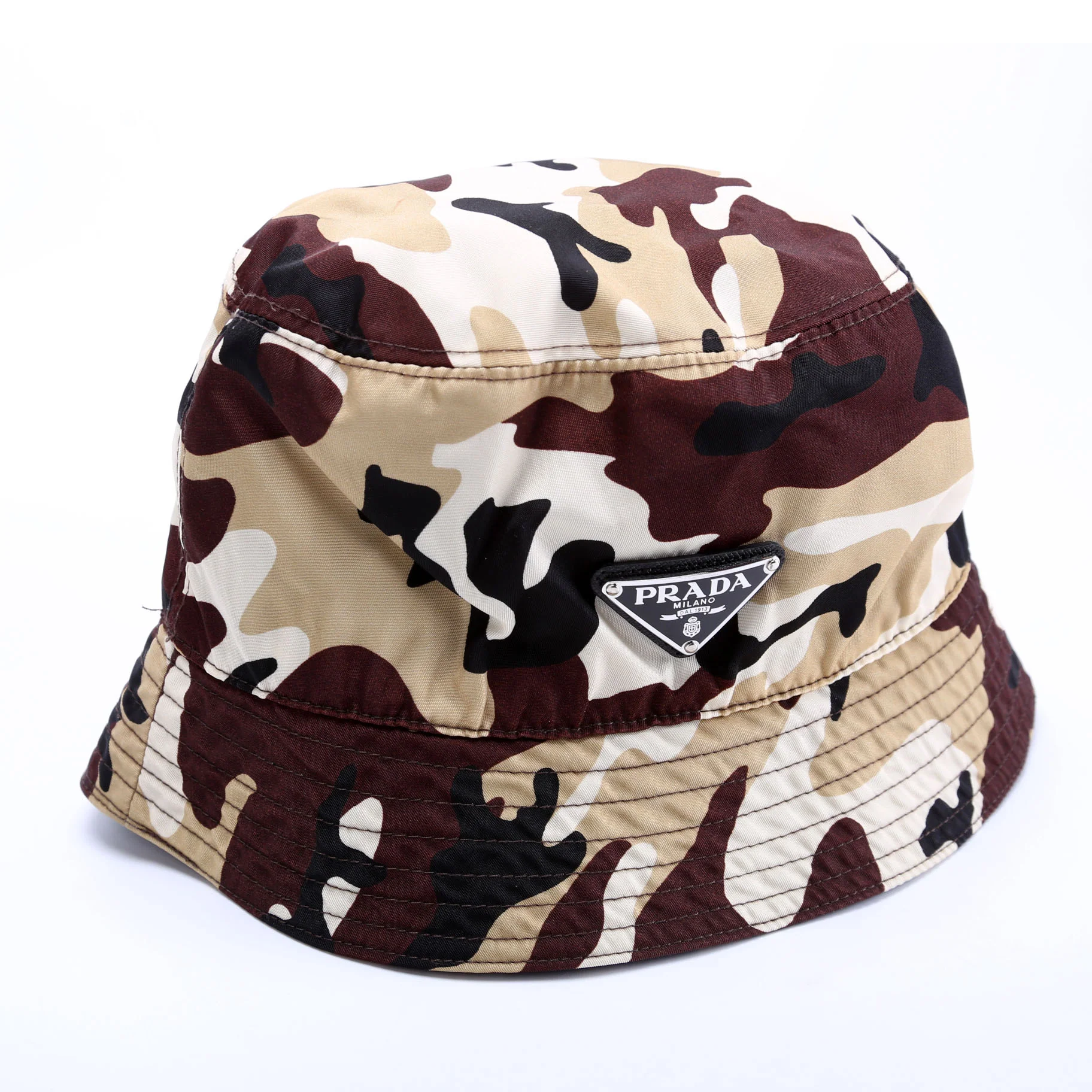 1HC137 Re-Nylon Triangle Logo Bucket Size Kid's Large Camouflage - Image 2