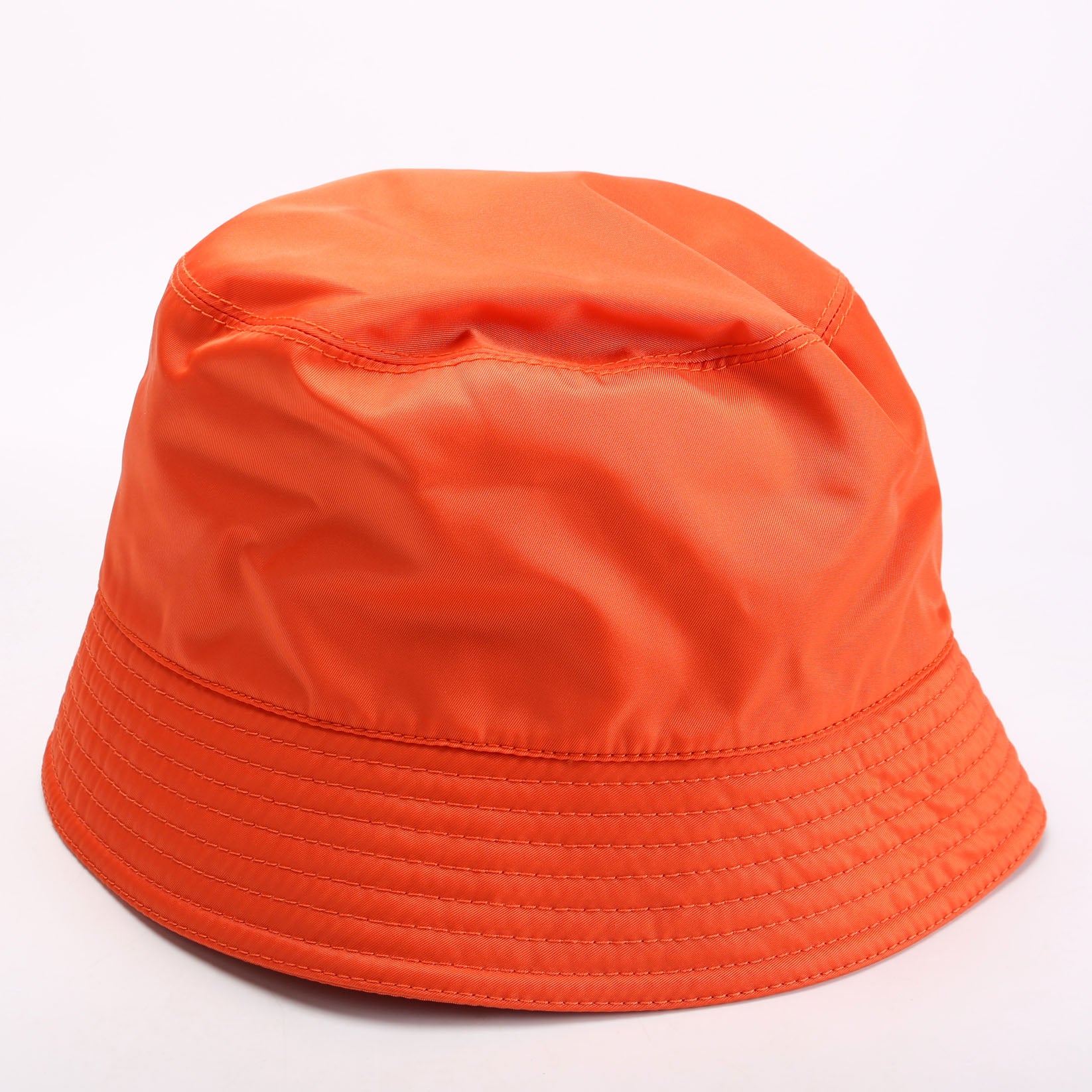 1HC137 Re-Nylon Triangle Logo Bucket Size Medium Orange - Image 3