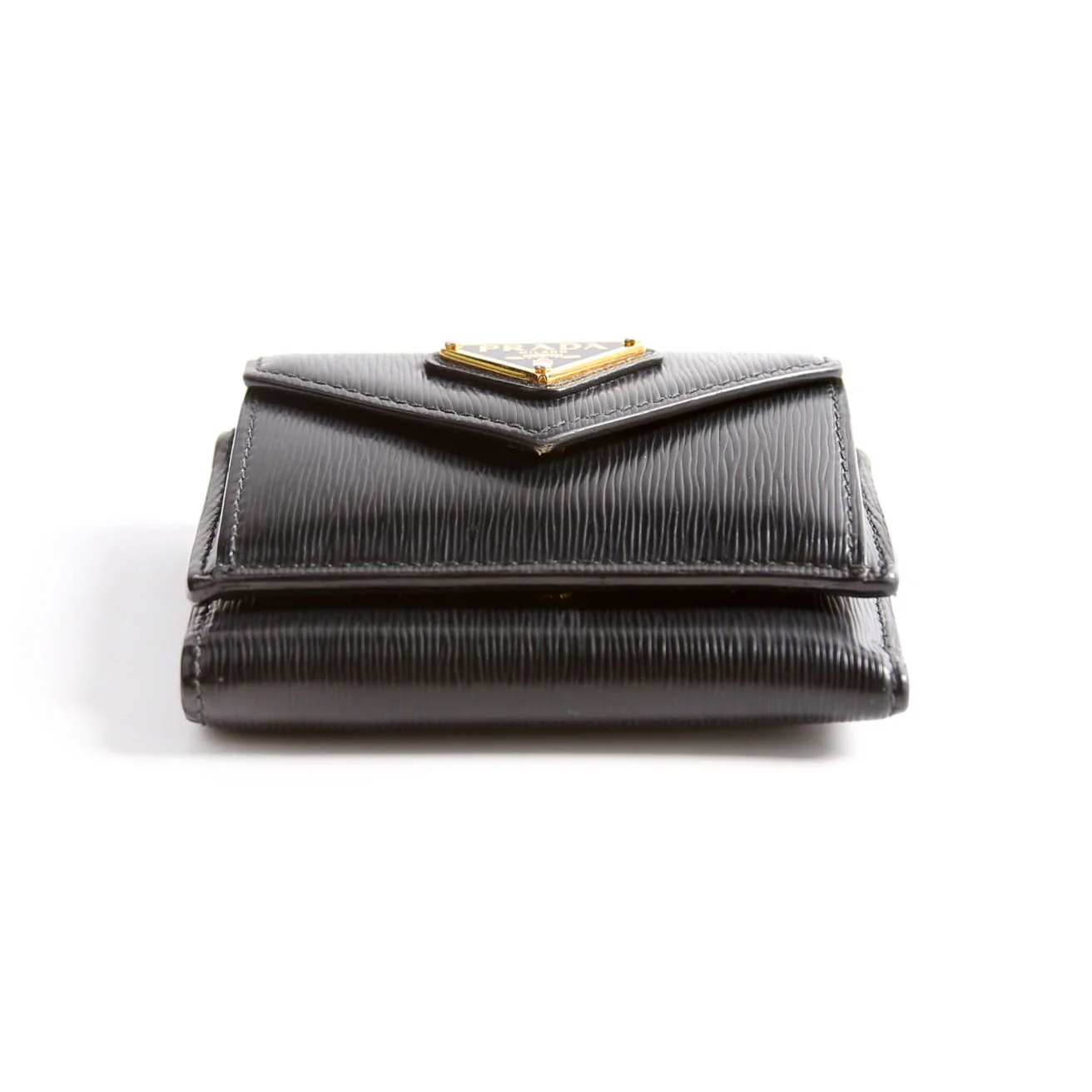 1MH021 Vitello Move Tri-Fold Wallet Black - Image 5
