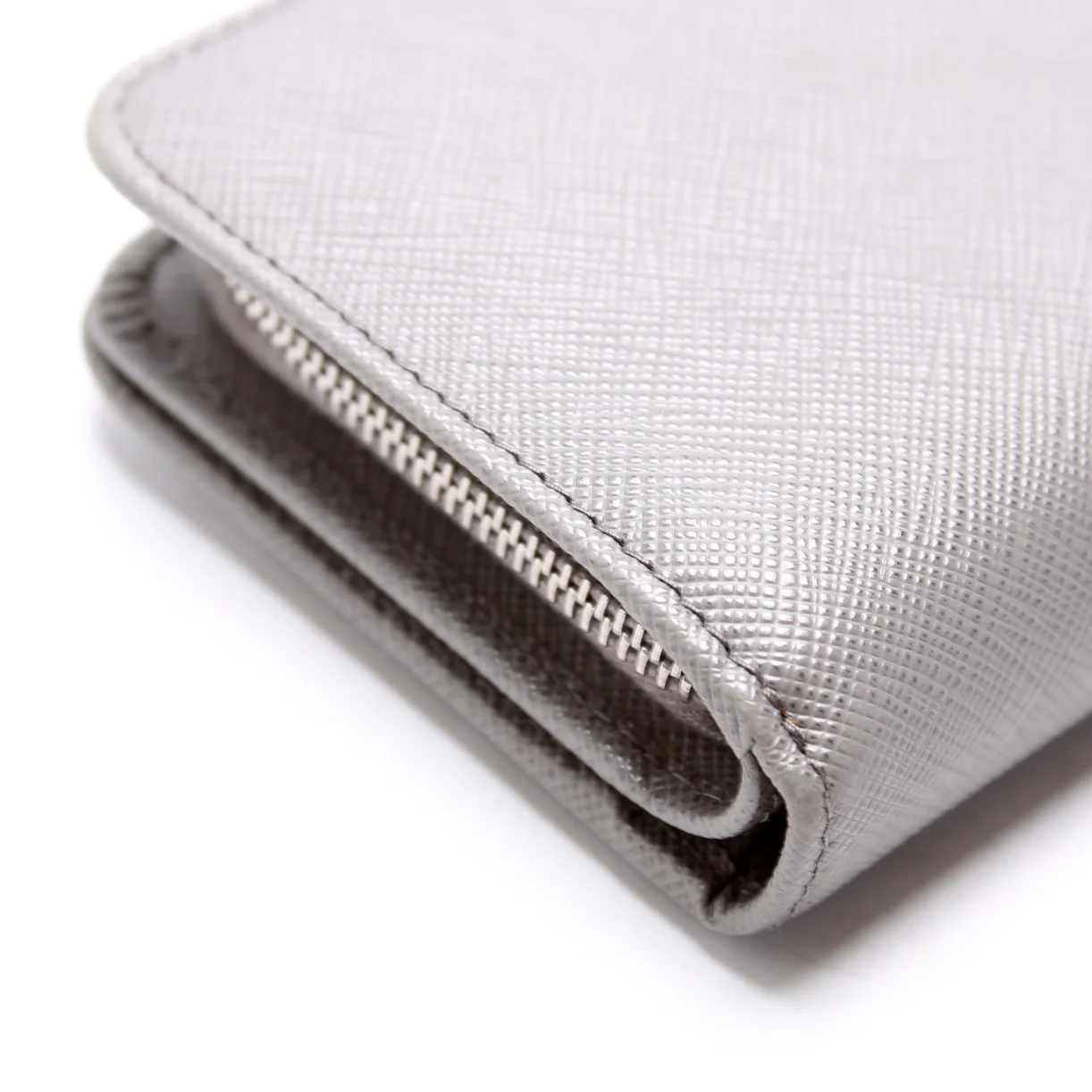 1ML225 Saffiano Small Wallet Grey - Image 5