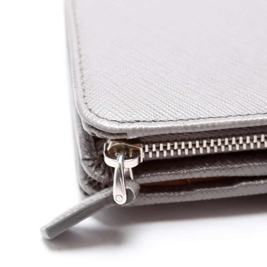 1ML225 Saffiano Small Wallet Grey - Image 6