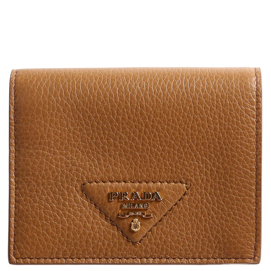 1MV204 Small Leather Wallet Brown