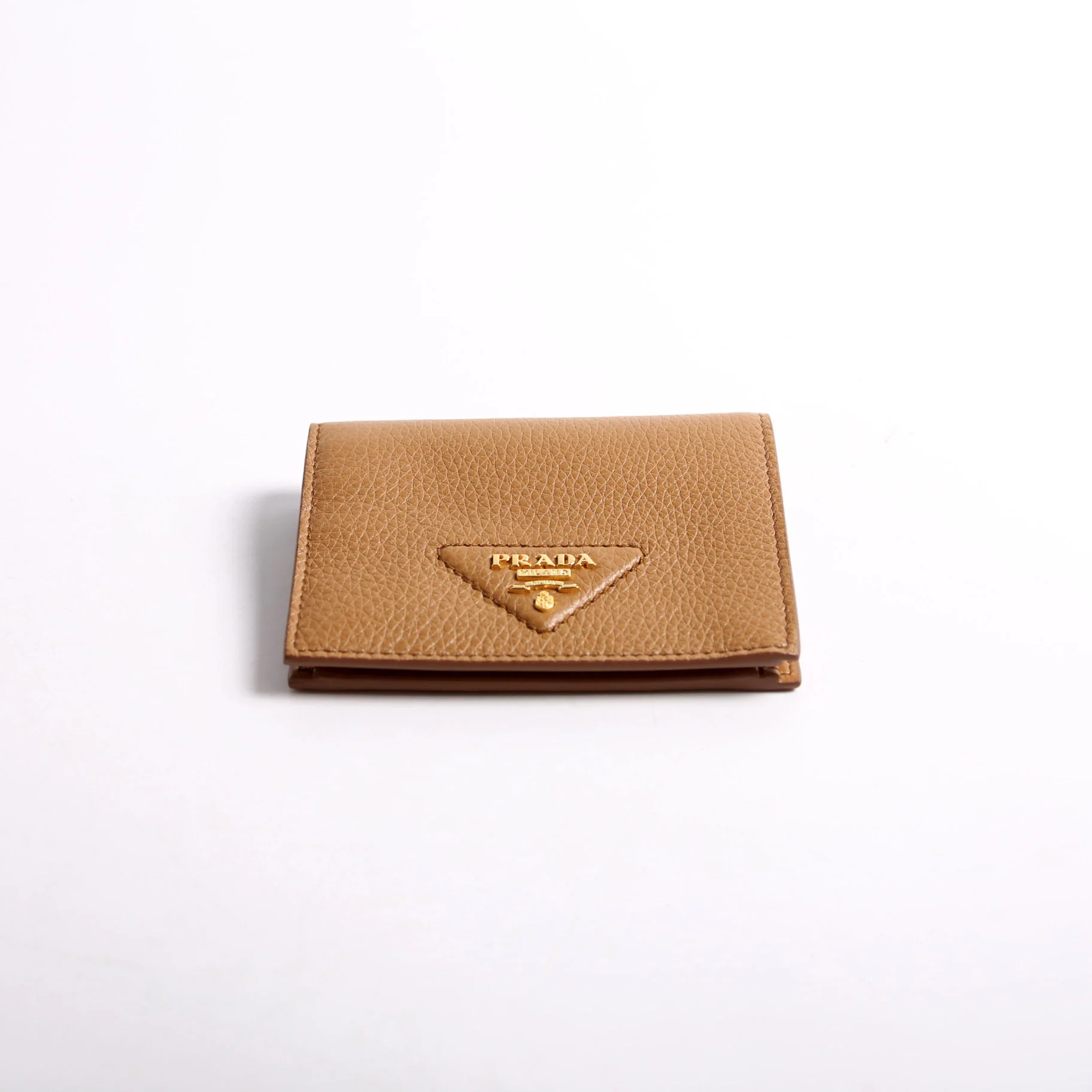 1MV204 Small Leather Wallet Brown - Image 3
