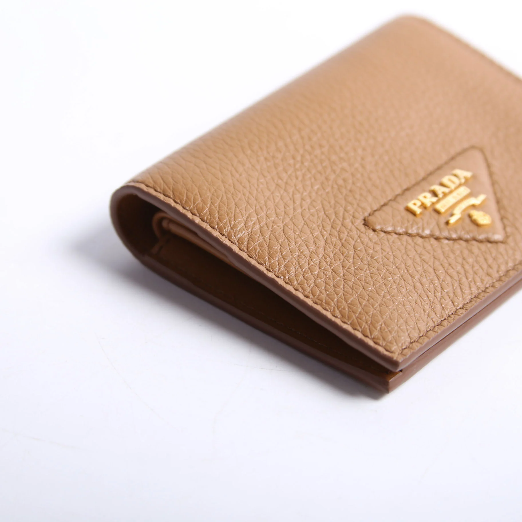 1MV204 Small Leather Wallet Brown - Image 4