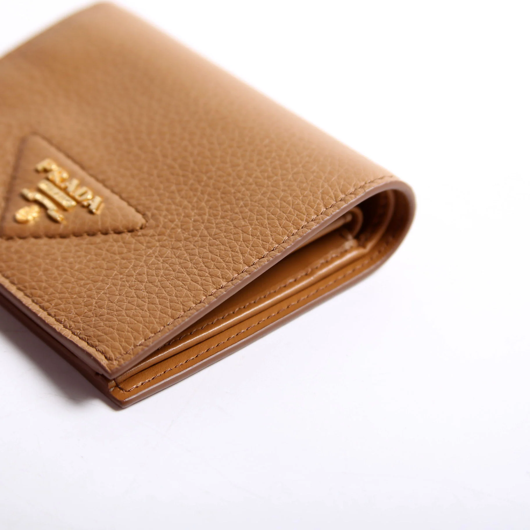 1MV204 Small Leather Wallet Brown - Image 5