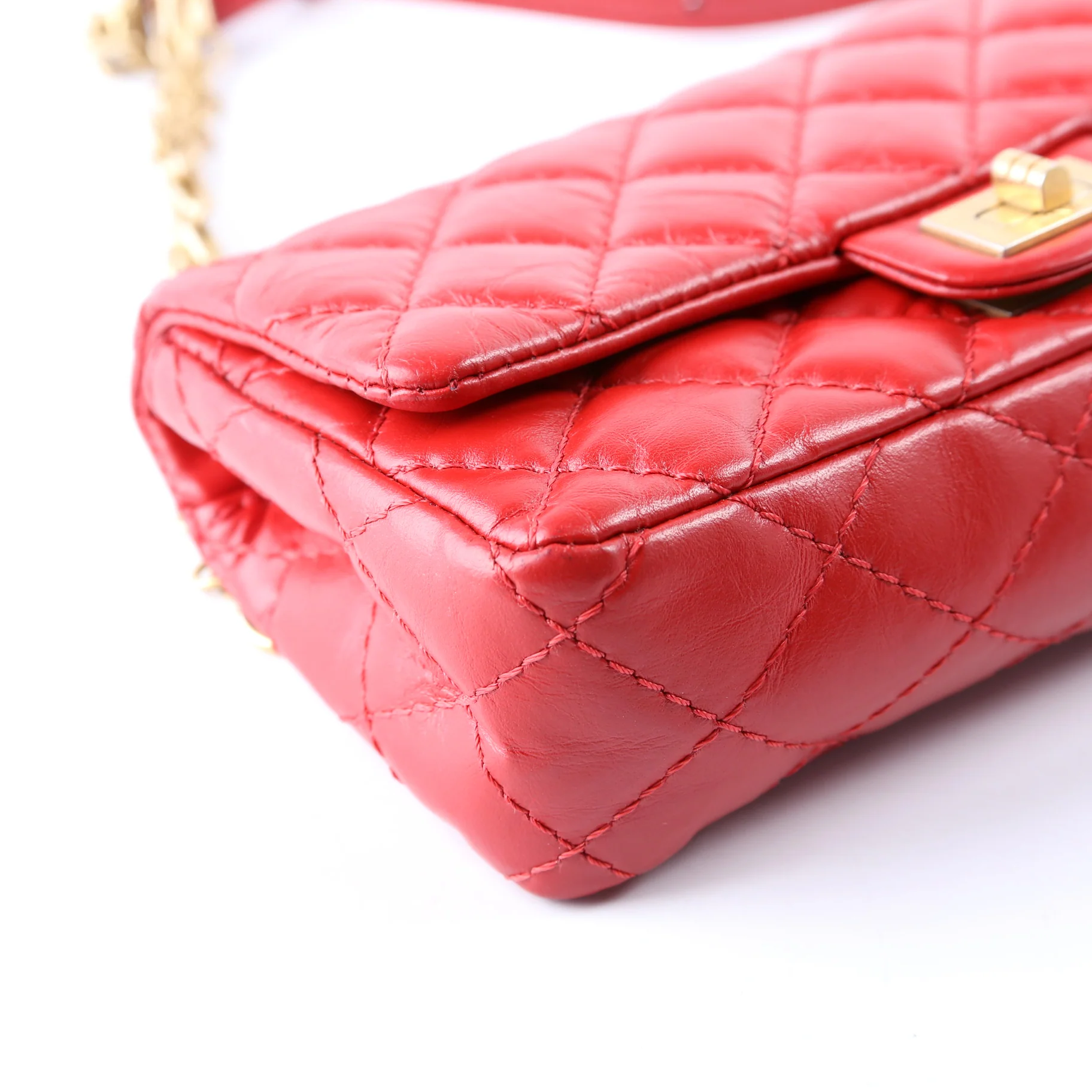 2.55 Reissue Quilted Belt Bag 26M Red - Image 4