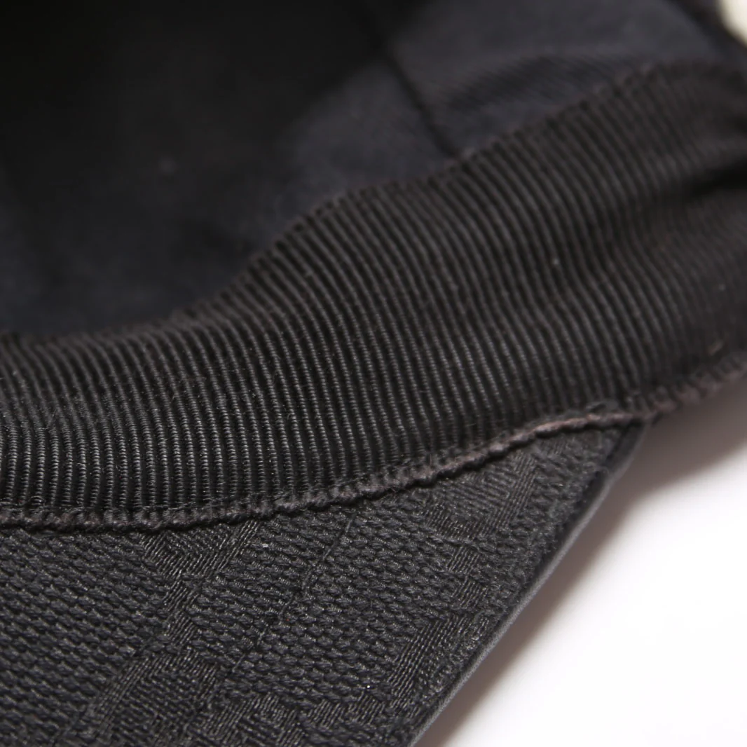 200035 GG Canvas Web Cap Hat Size Large Black - Image 6