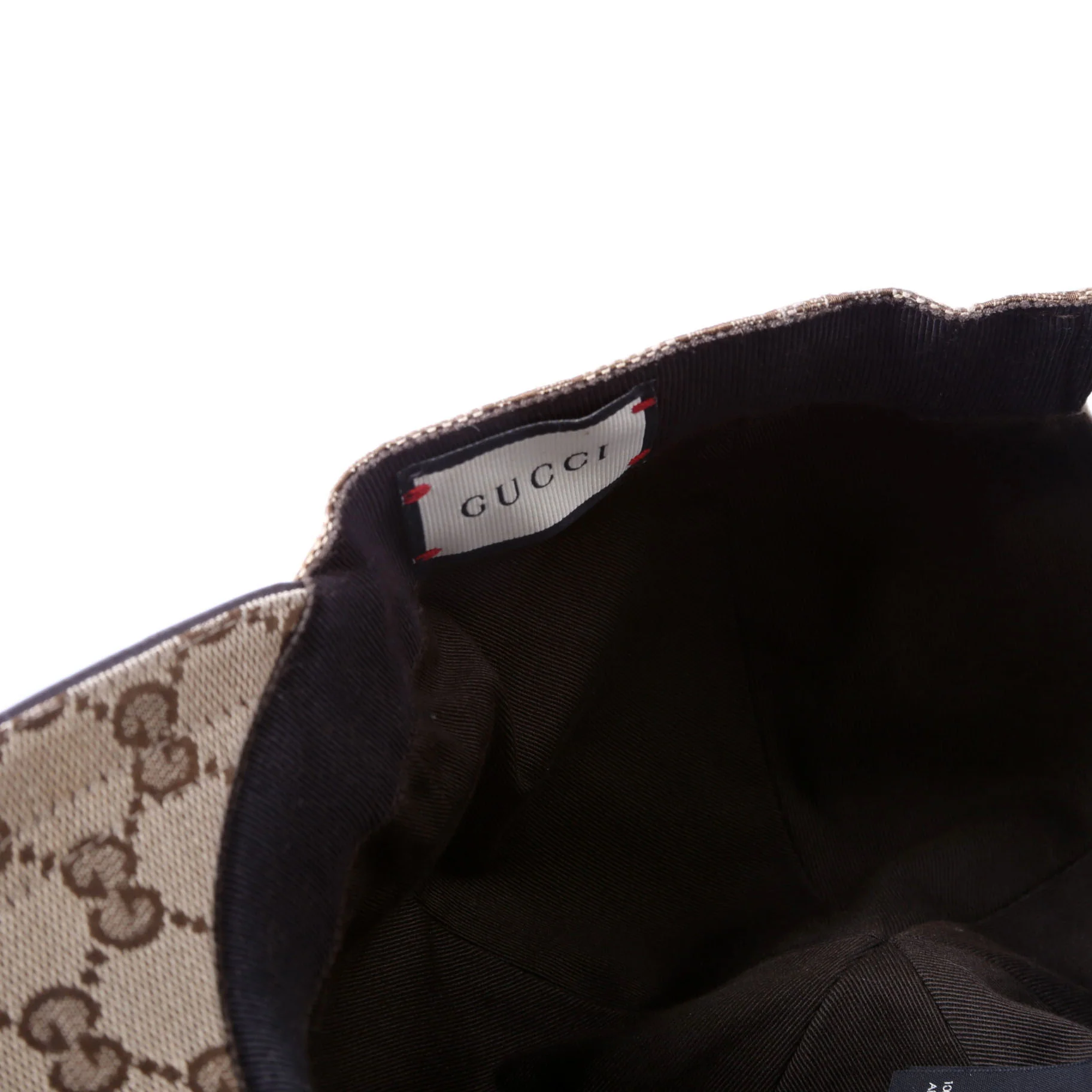 200035 GG Canvas Web Hat Size Large Tan - Image 6