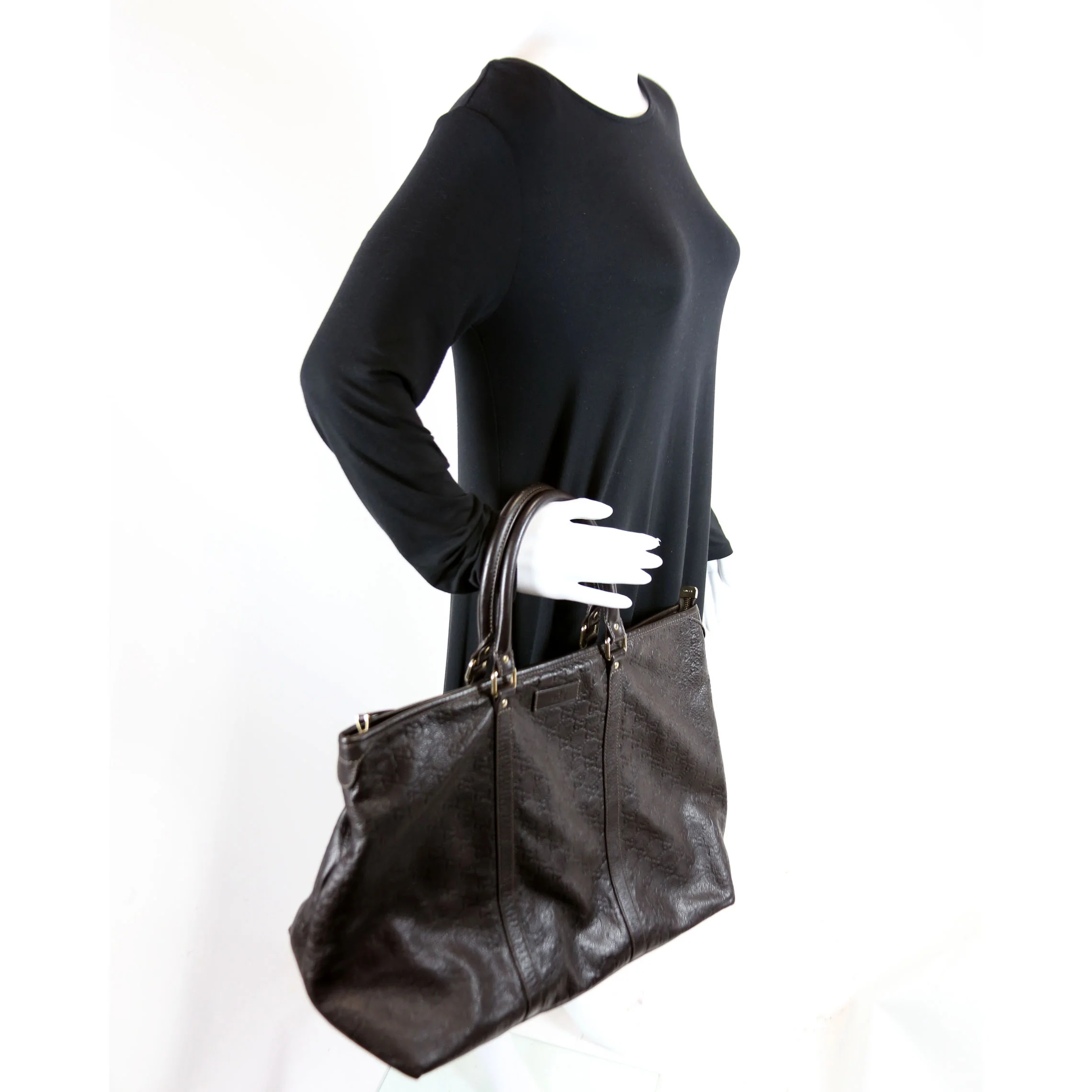 201482 Guccissima Large Tote Brown - Image 16