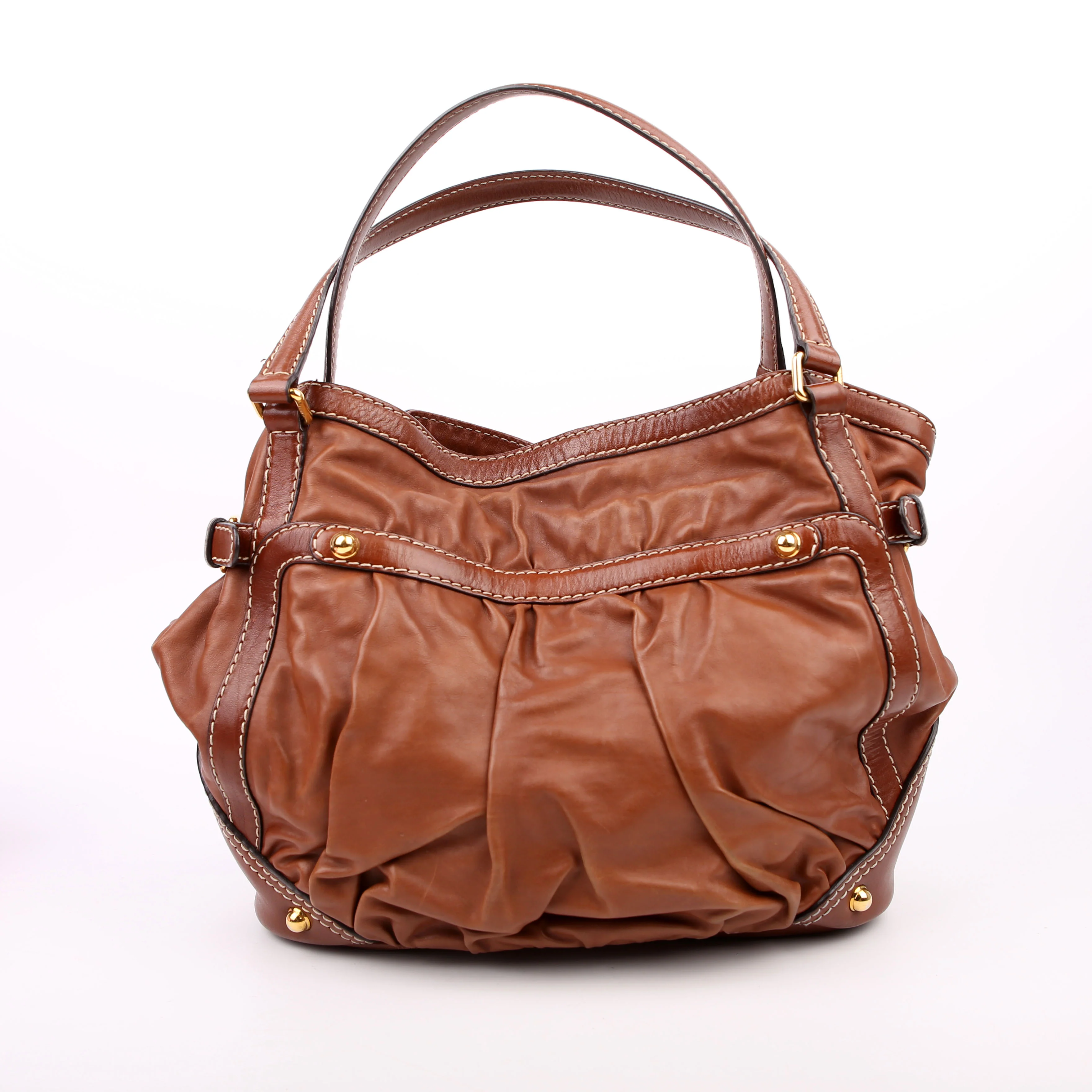 203546 Leather Jockey Hobo Brown - Image 3