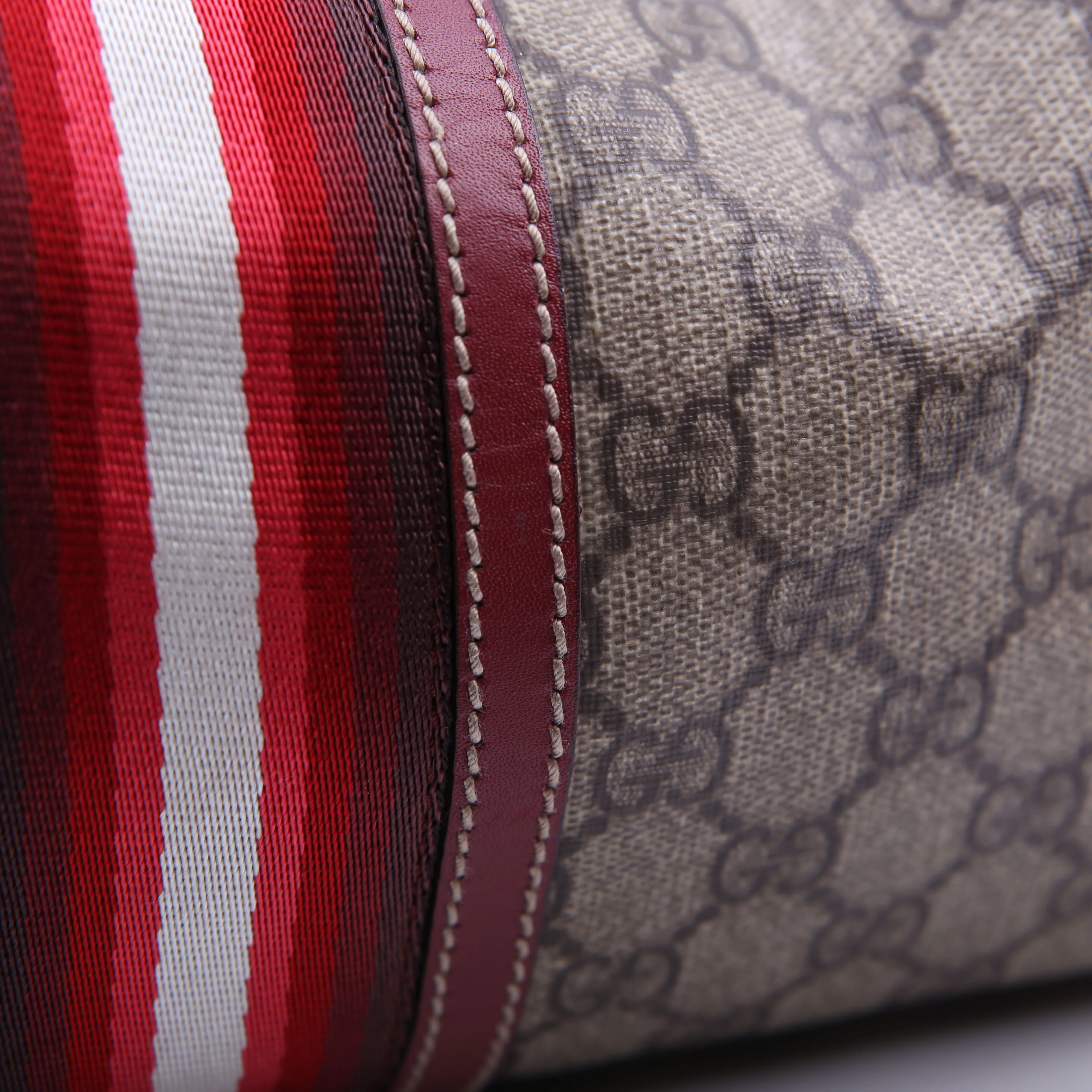 207942 GG Canvas Boston Bag Red - Image 15