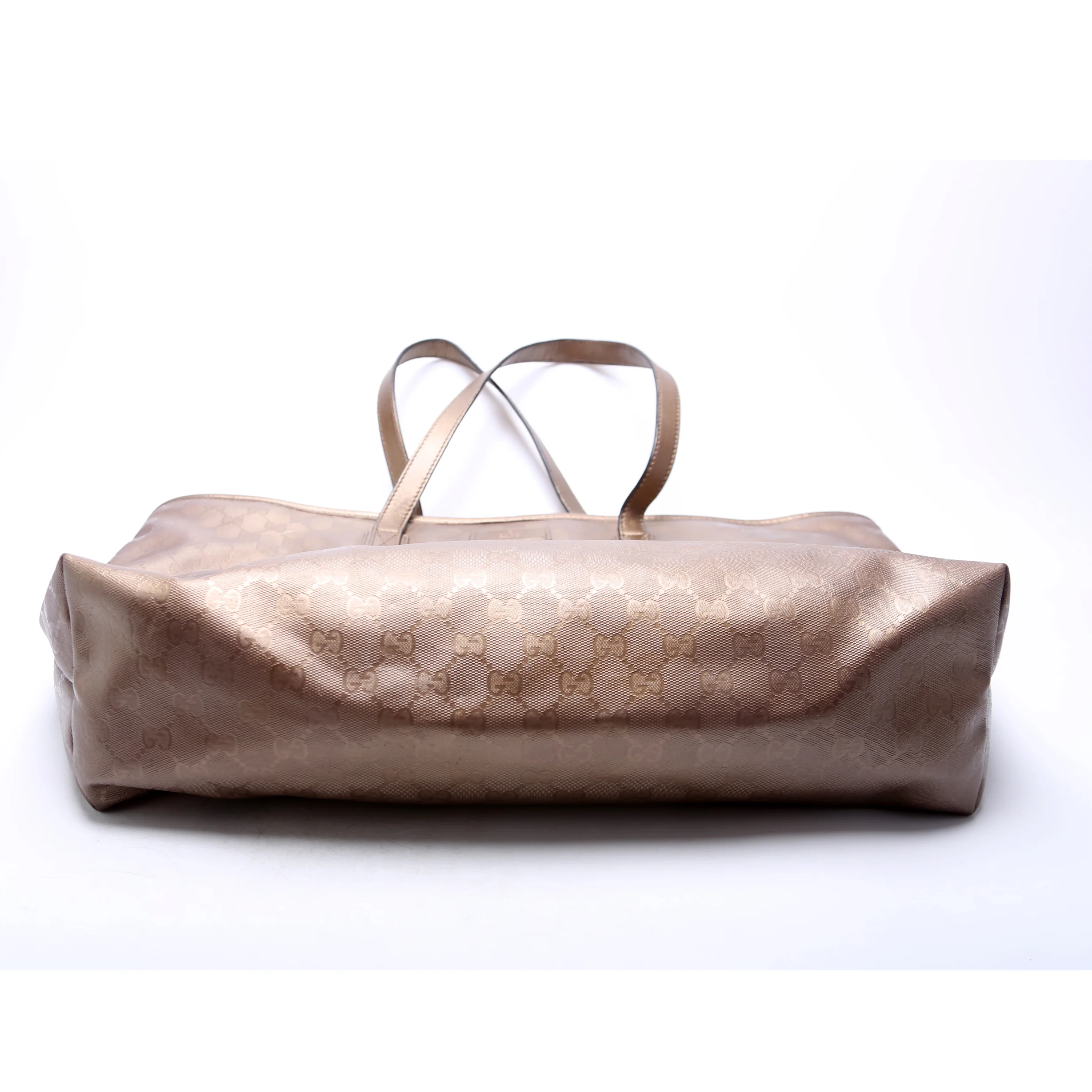 211137 GG Imprime Medium Zip Tote Bronze - Image 5