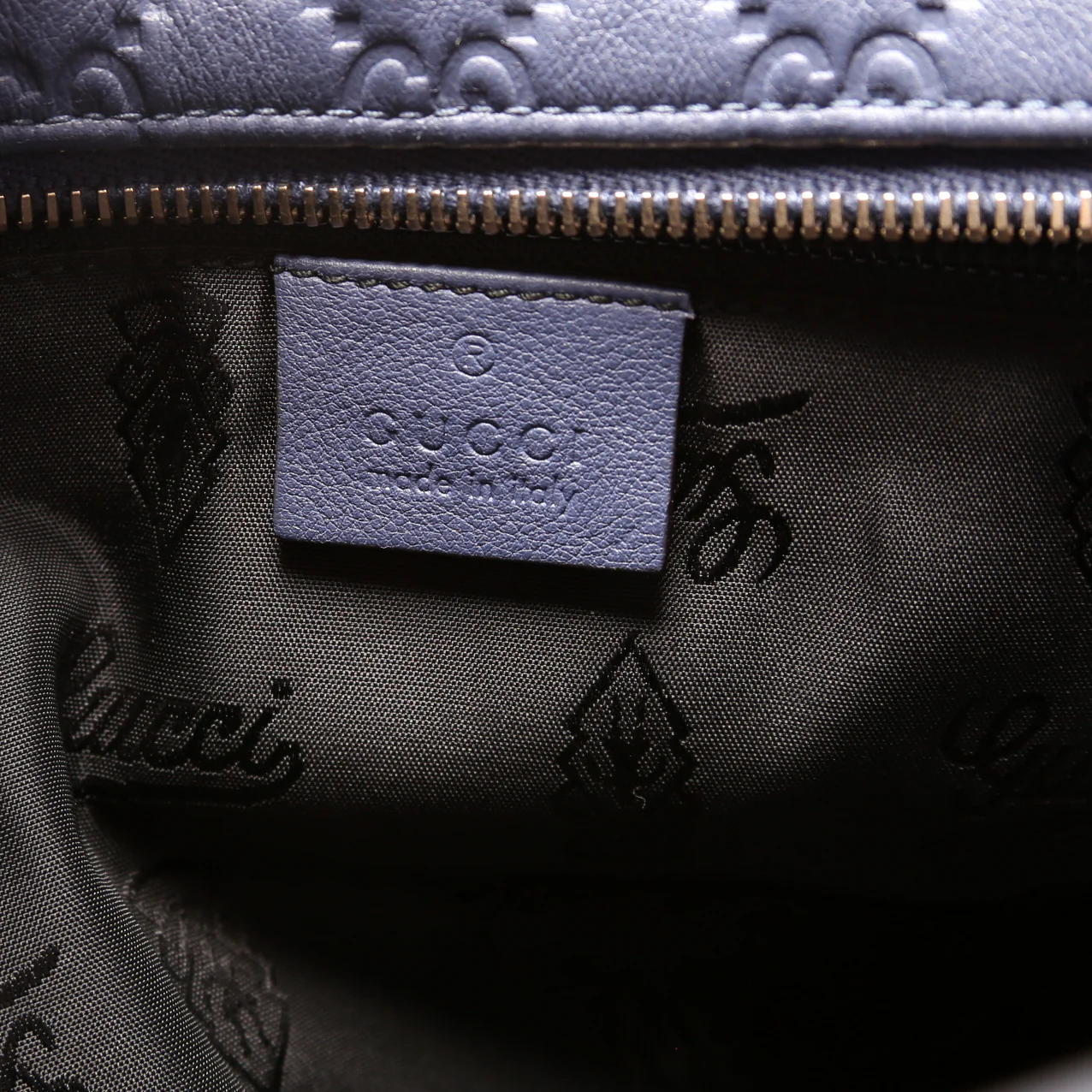 211137 Guccissima Leather Medium Zip Tote - Image 9