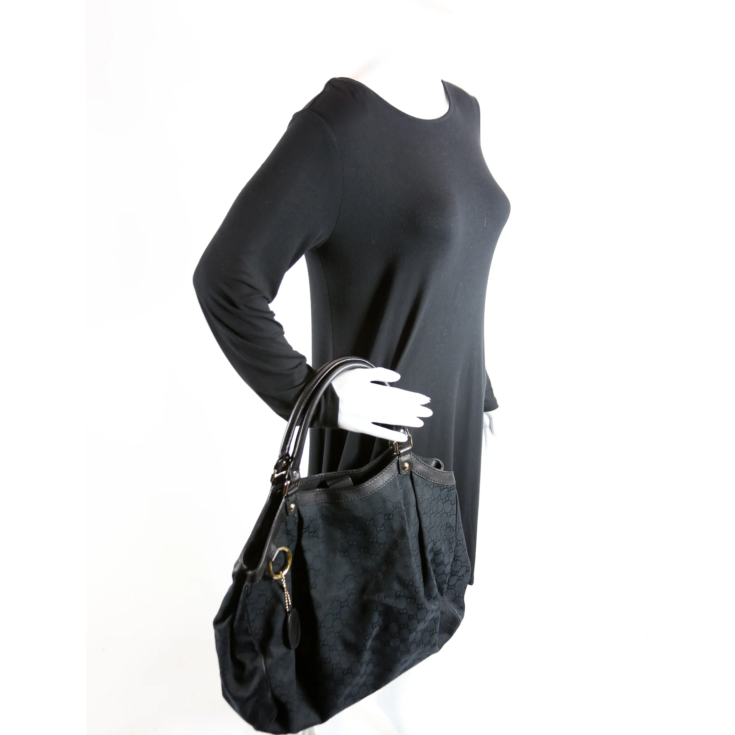 211943 Sukey GG Canvas Large Black - Image 10