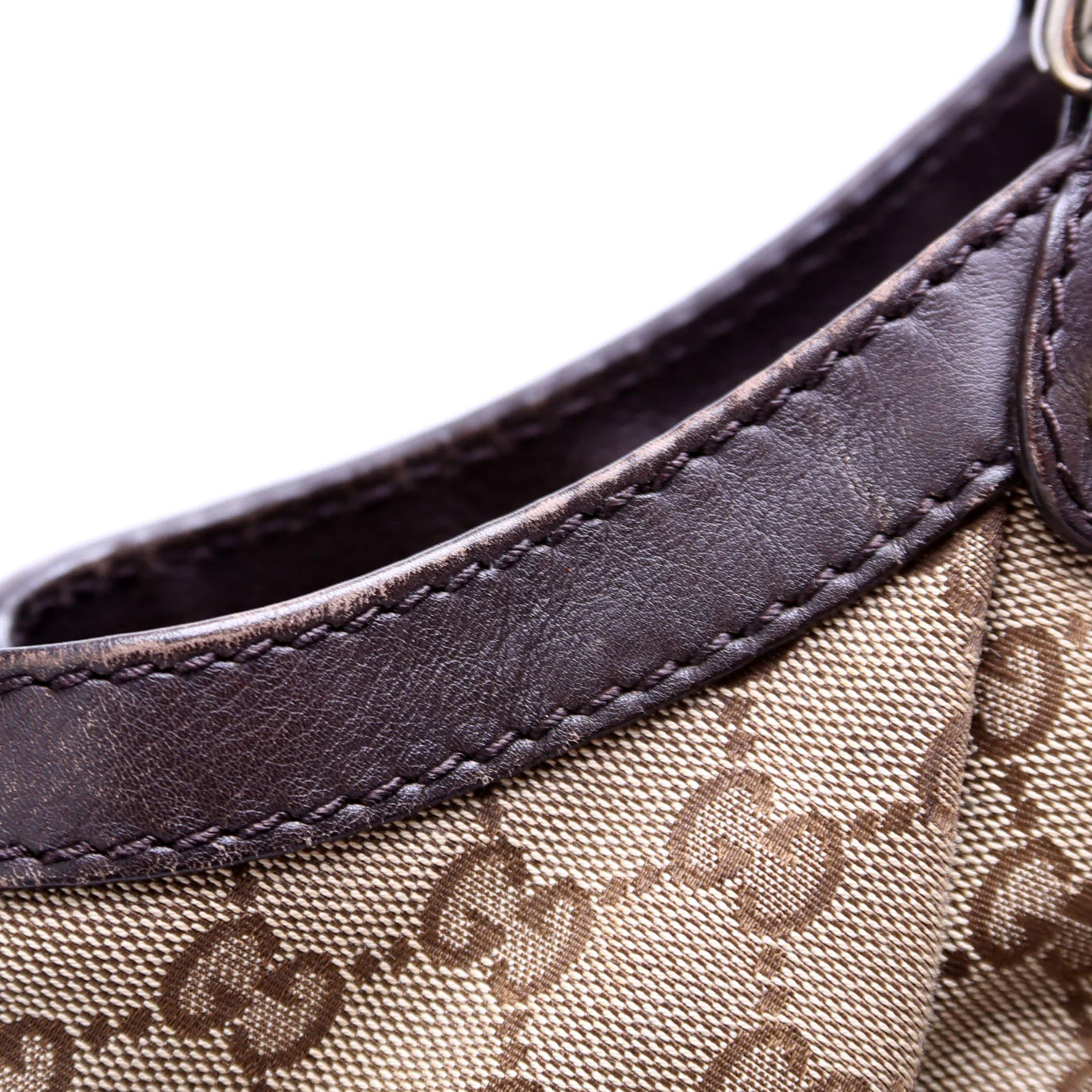 211943 Sukey GG Canvas Large Brown - Image 6