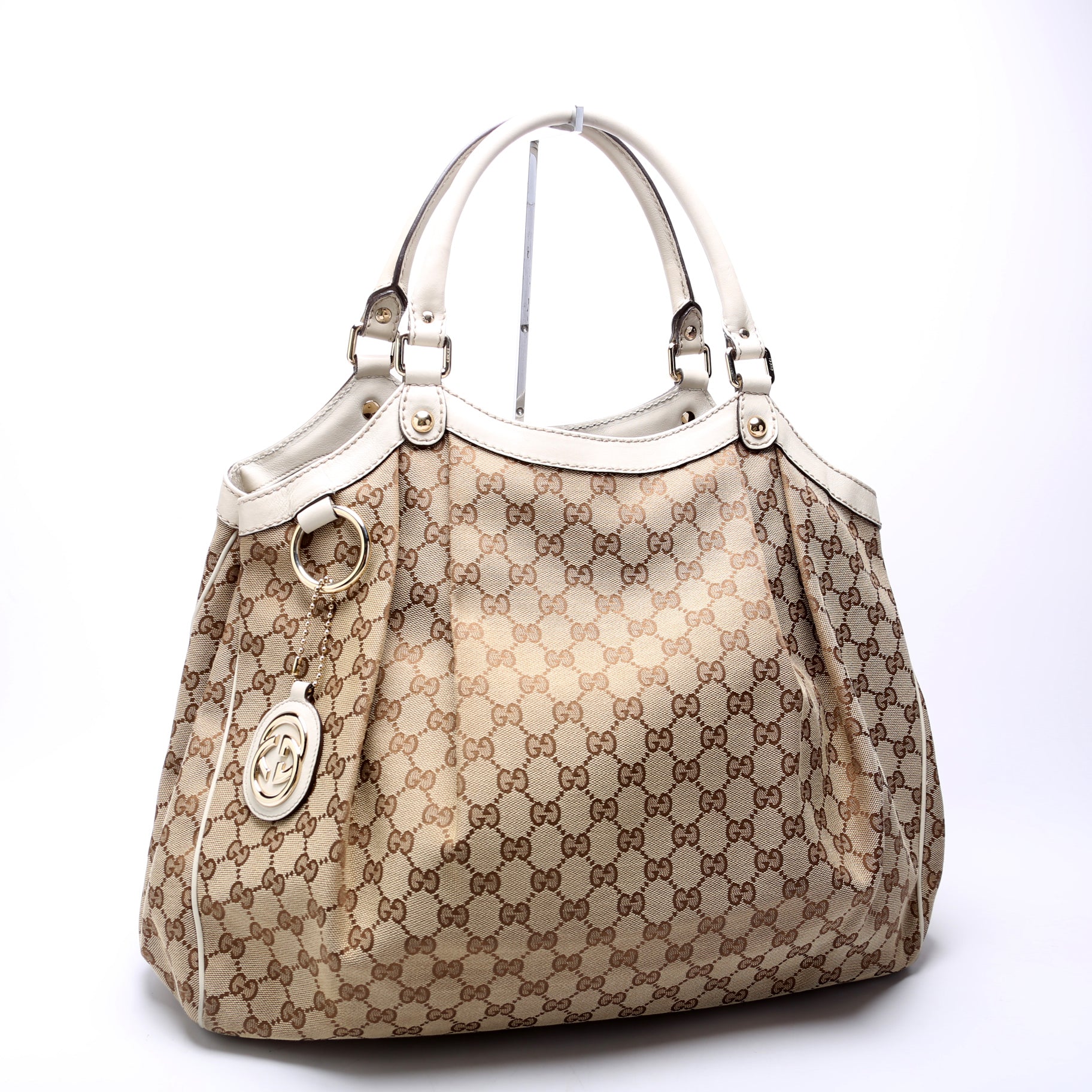 211943 Sukey GG Canvas Large White - Image 2