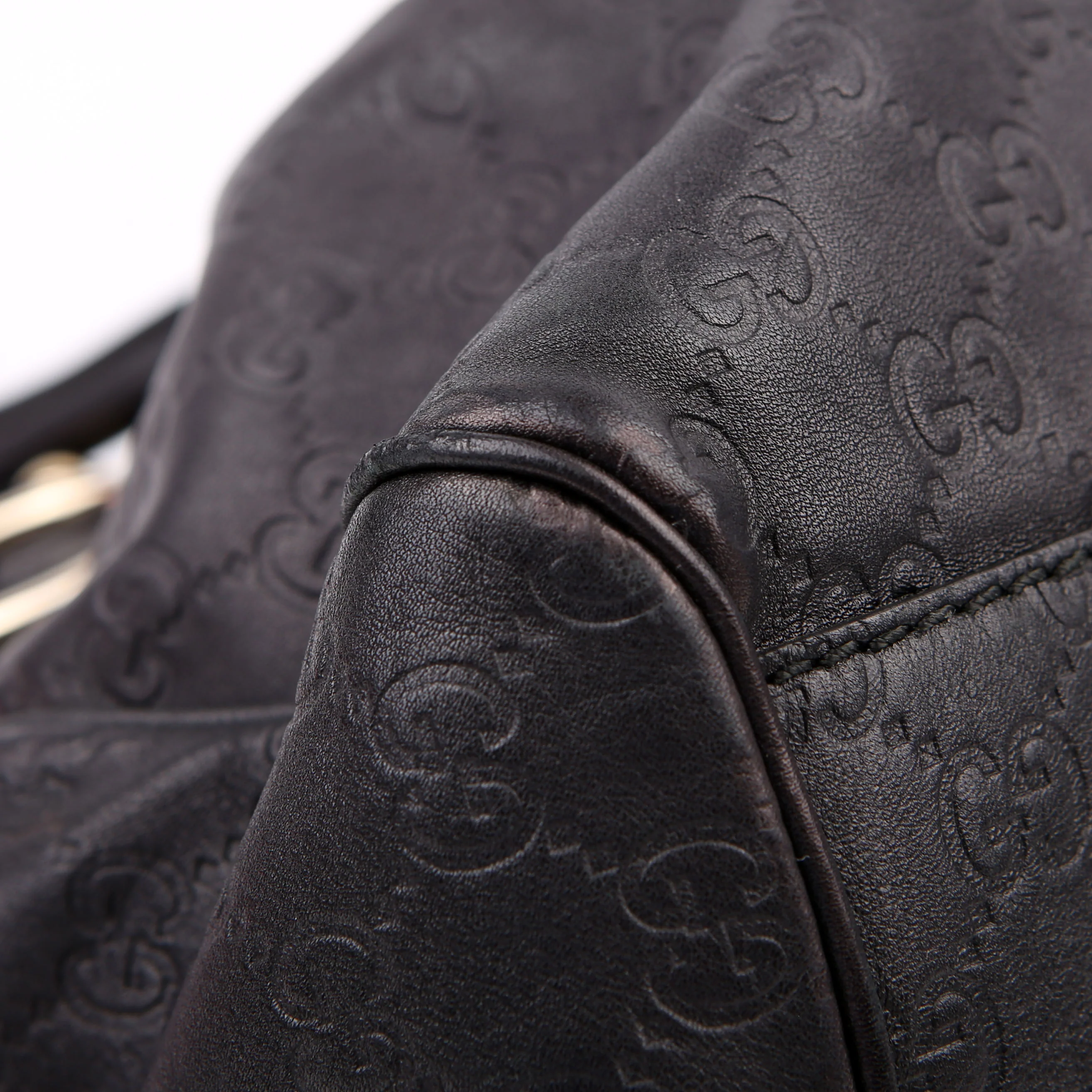 211944 Sukey GG Leather Medium Black - Image 5